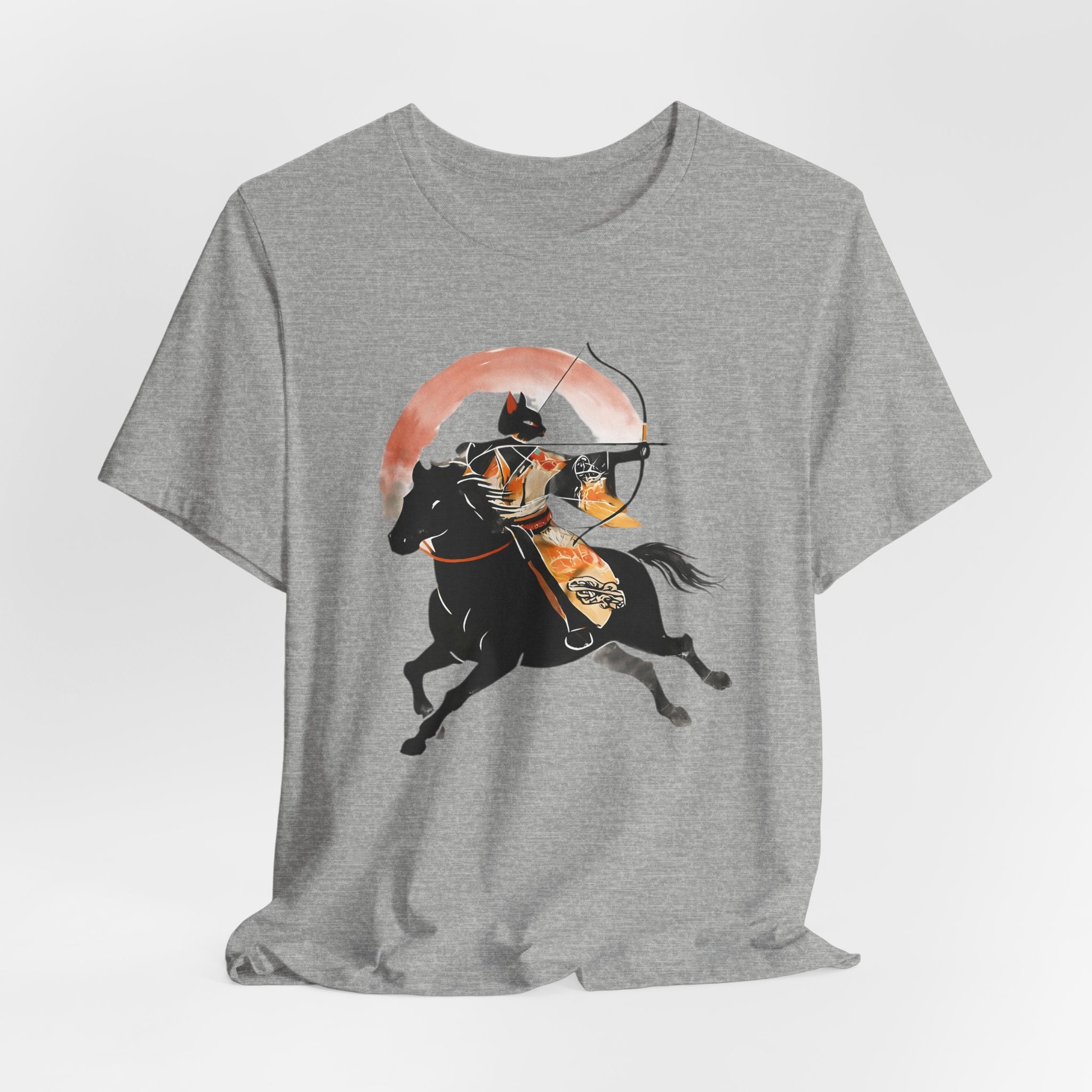 Year of the Horse Archer Cat T-Shirt | Japanese Zodiac Ukiyo-e Kimono Neko