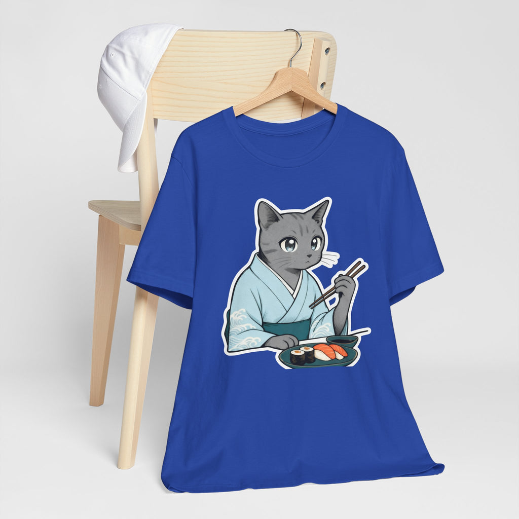Sushi Kimono Cat Shirt - Japanese Dinner Date Cat Tee
