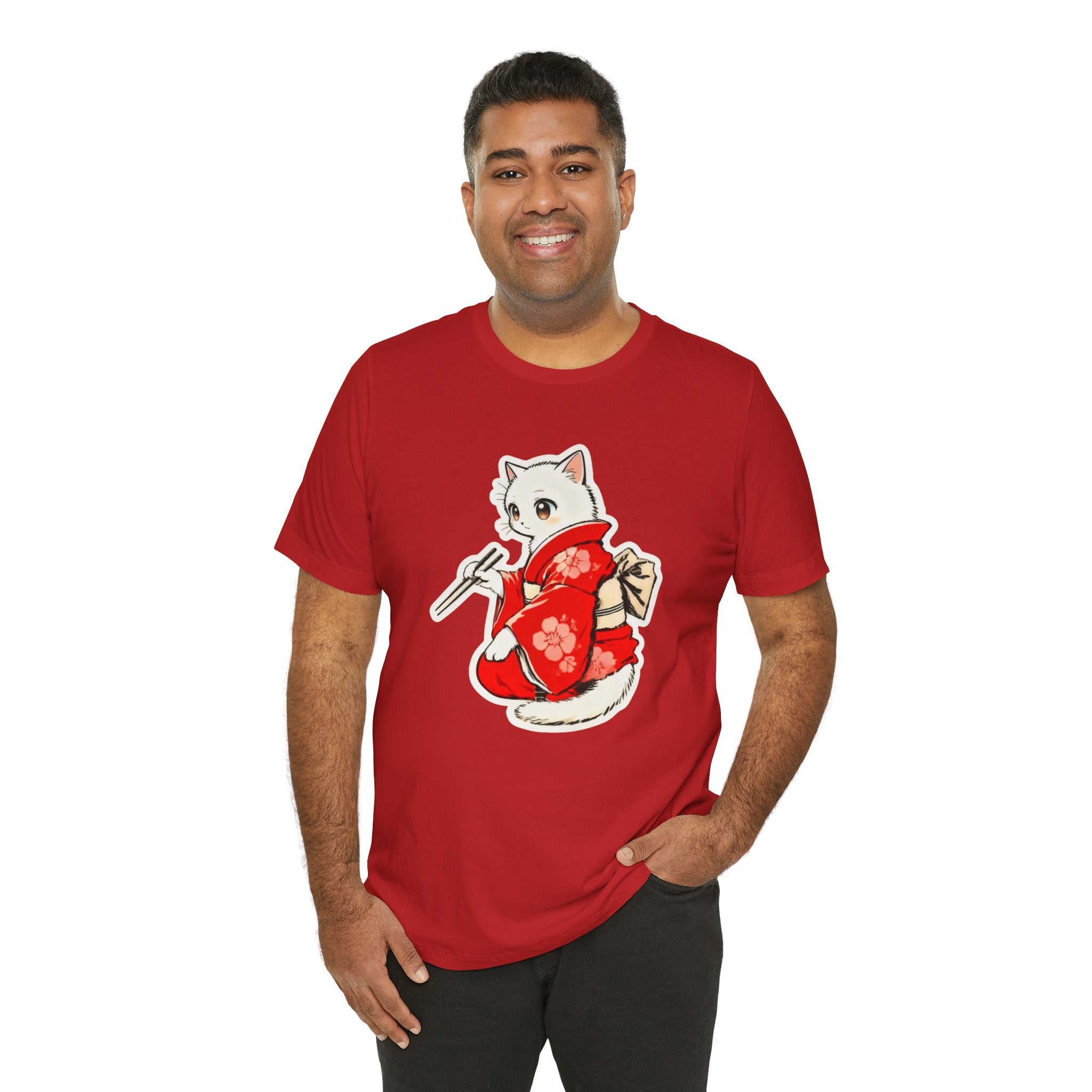 Sushi Kimono Cat Shirt - Cute Japanese Tee