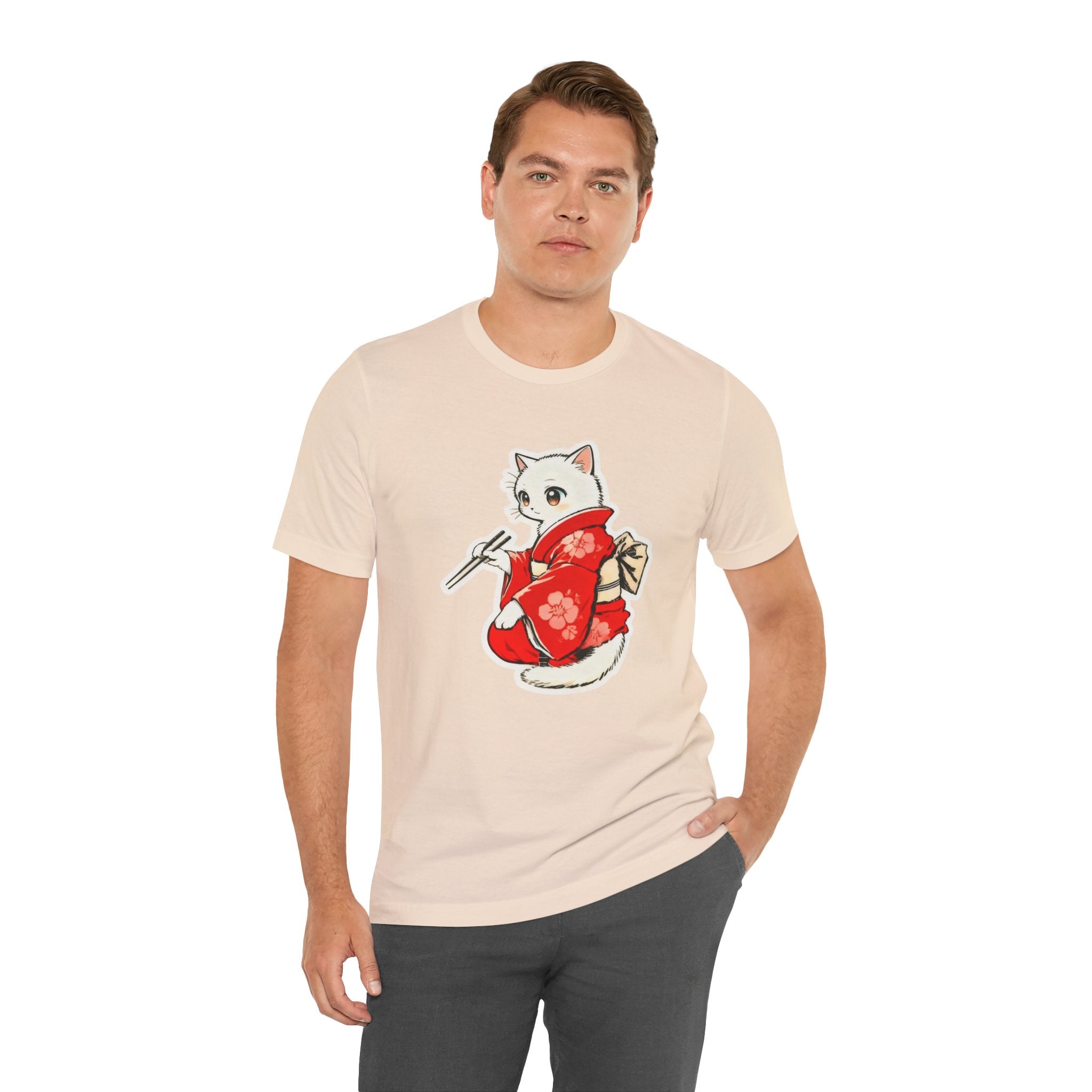 Sushi Kimono Cat Shirt - Cute Japanese Tee