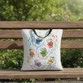 Kawaii Swimming Cats Tote Bag | Colorful Underwater Cat Crew Illustration