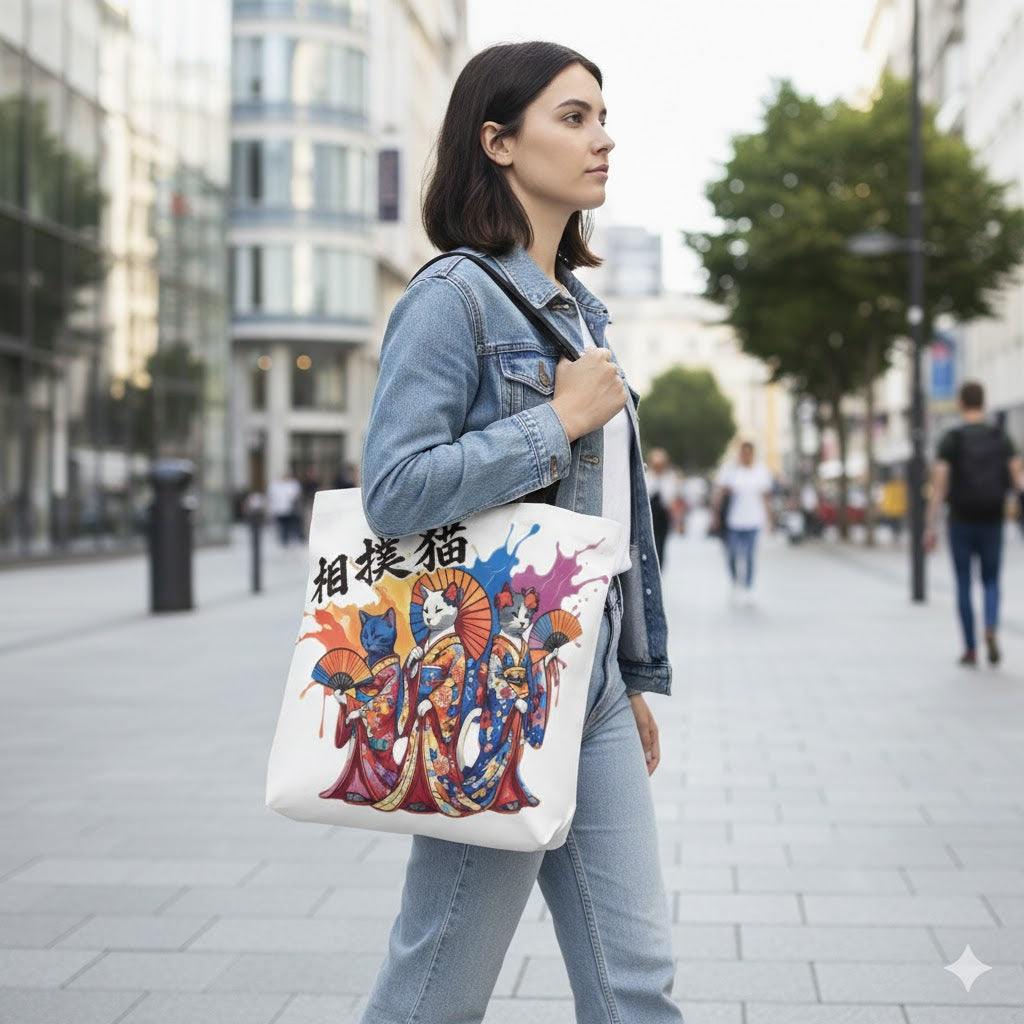 Tote Bags - Kimono Cats Collection