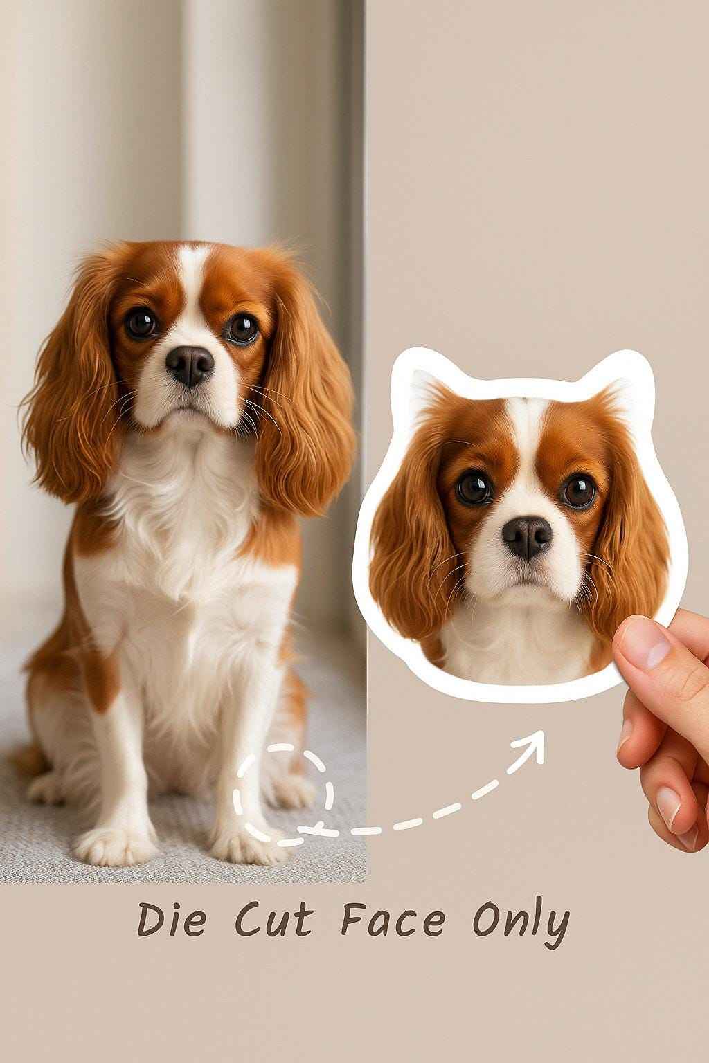 Custom Pet Stickers - Waterproof Vinyl Die Cut from Your Pet Photo, Unique Dog & Cat Stickers