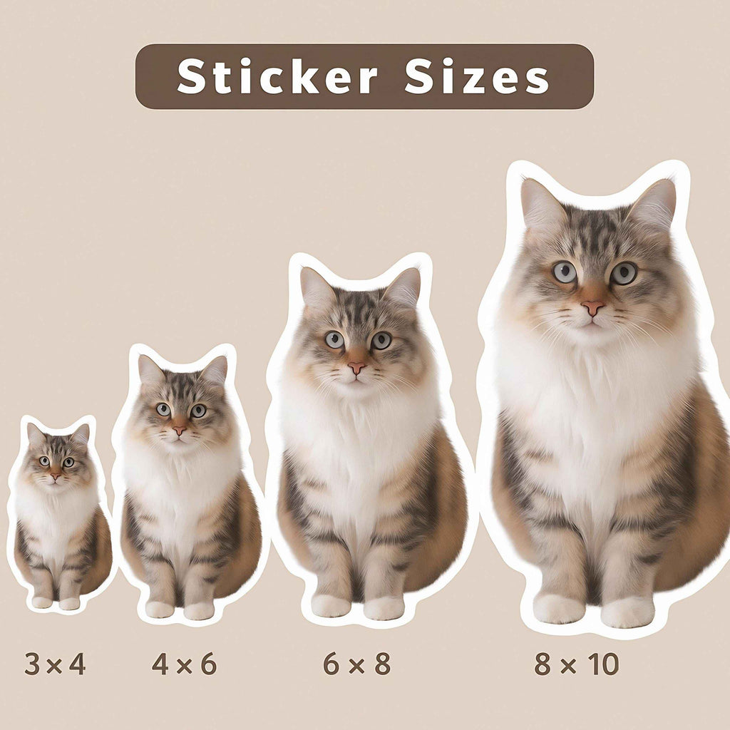 Custom Pet Stickers - Waterproof Vinyl Die Cut from Your Pet Photo, Unique Dog & Cat Stickers