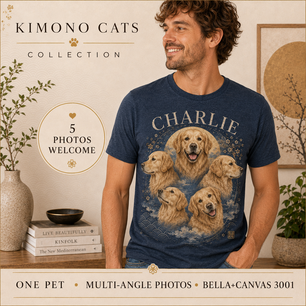 Custom Vintage Pet Shirt, Personalized Dog Cat Photo Tee, Pet Name Bootleg T-Shirt, Bella Canvas 3001 Gift