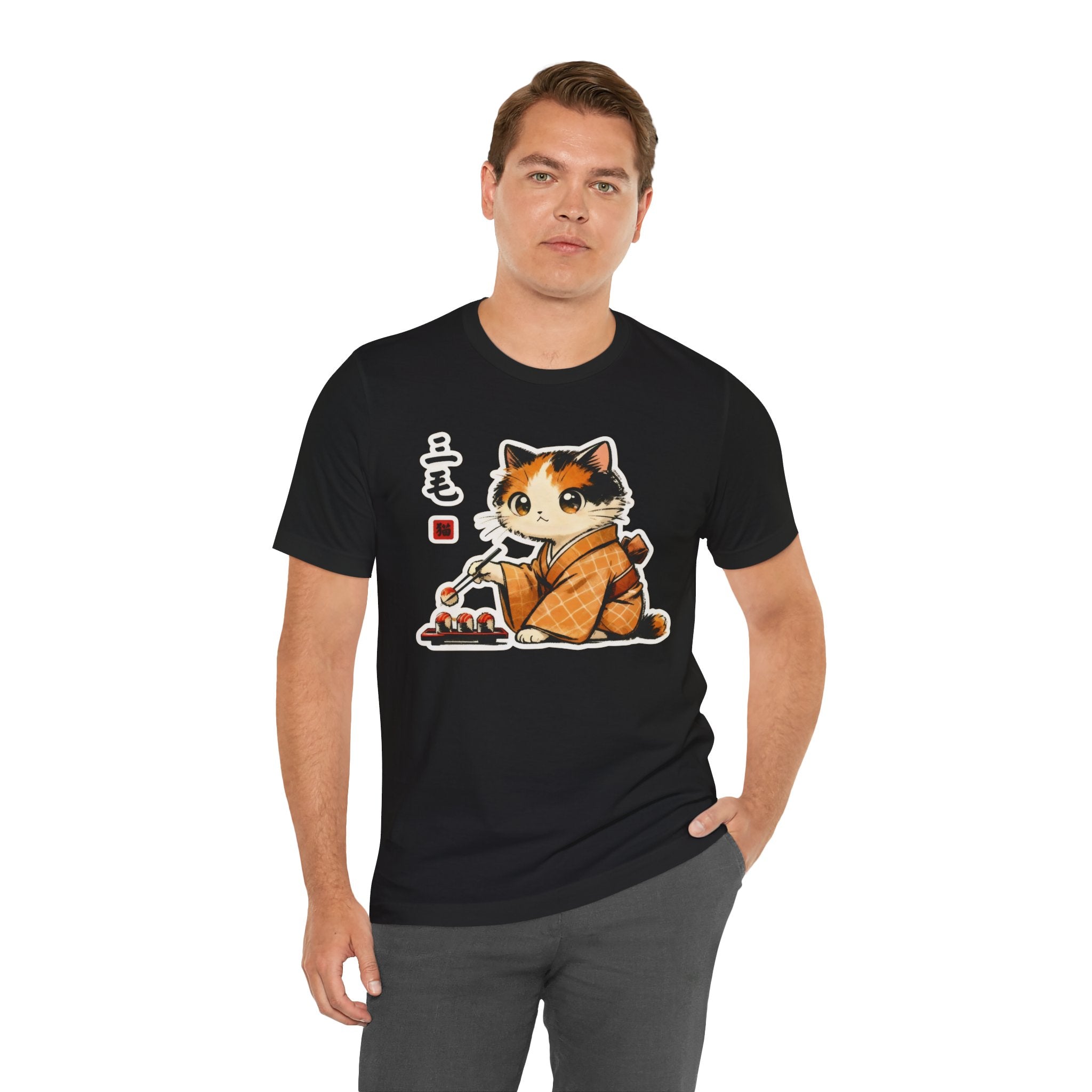 Sushi Kimono Cat Shirt - Cute Japanese Cat T-Shirt