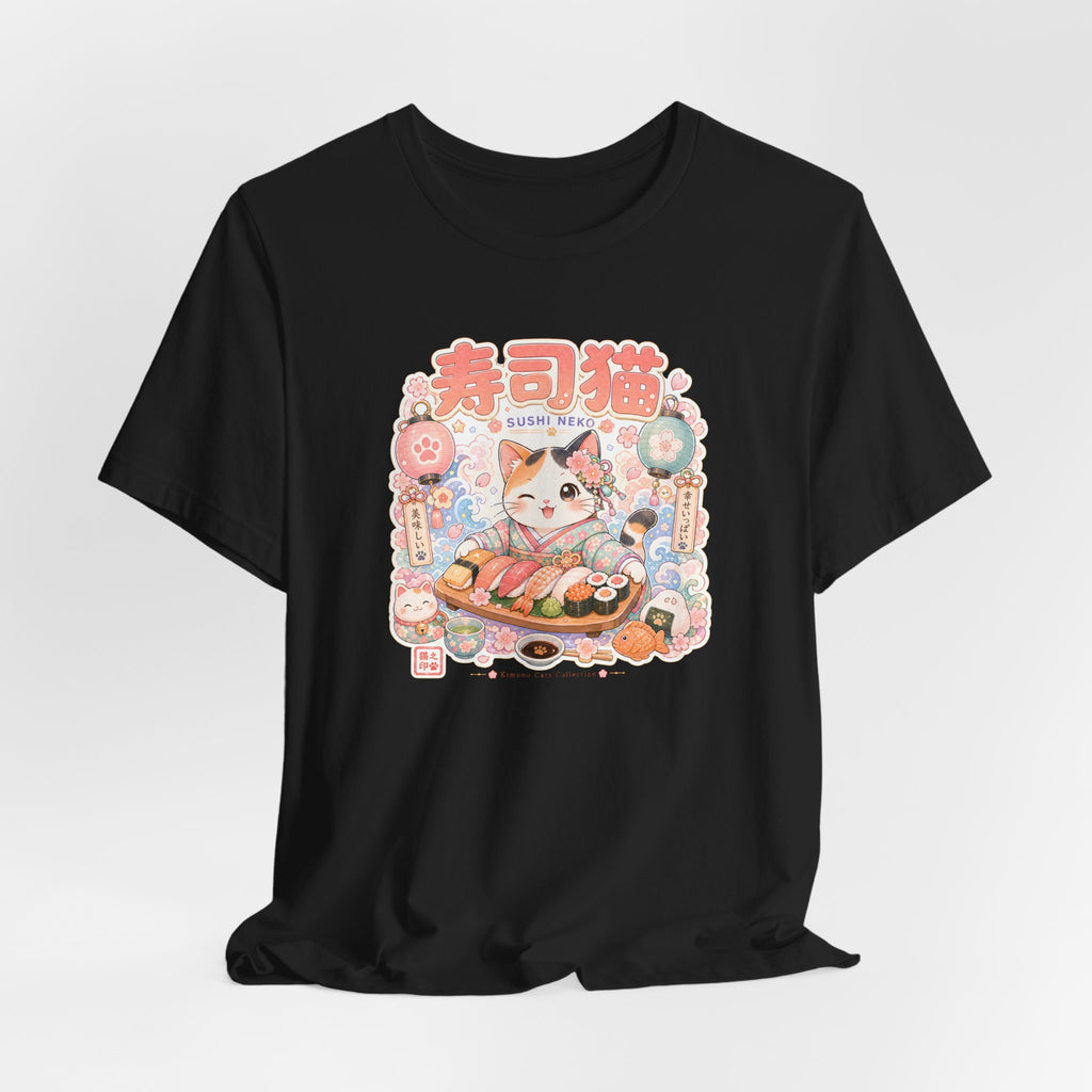 Sushi Cat T-Shirt — Cute Japanese Kawaii Sushi Graphic Tee