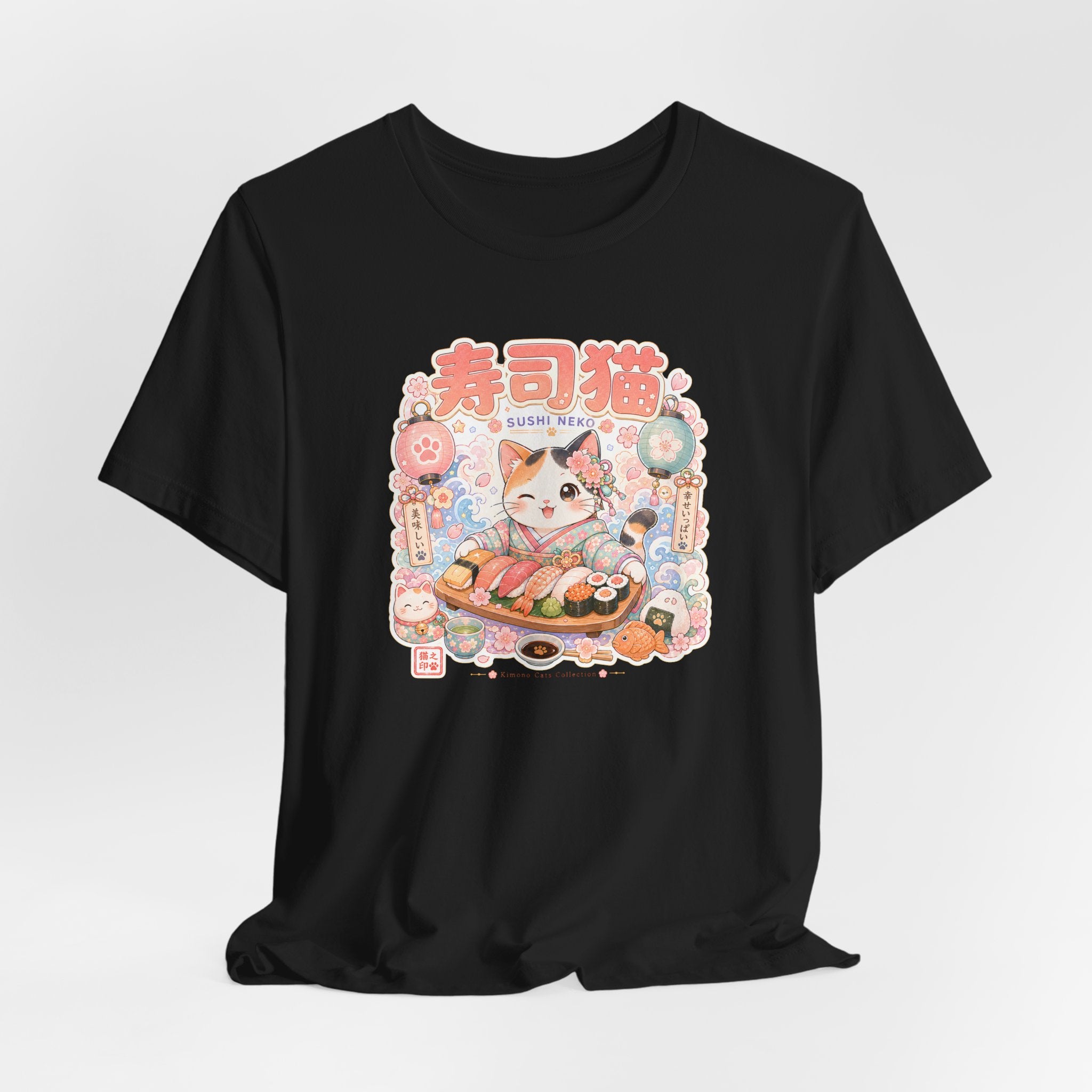 Sushi Cat T-Shirt — Cute Japanese Kawaii Sushi Graphic Tee