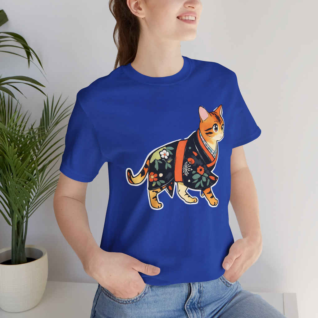 Peaceful Kimono Cat Shirt - Zen Japan Tee for Cat Lovers - Kimono Cats Collection