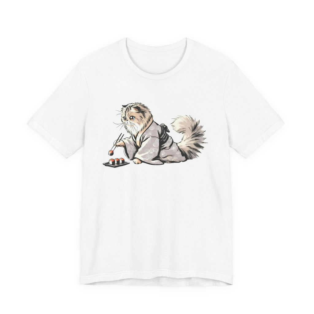 Sushi Cat Chopsticks Shirt - Cute Japanese Tee