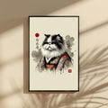 Byakuian - White Robe Hermitage Cat Wall Art