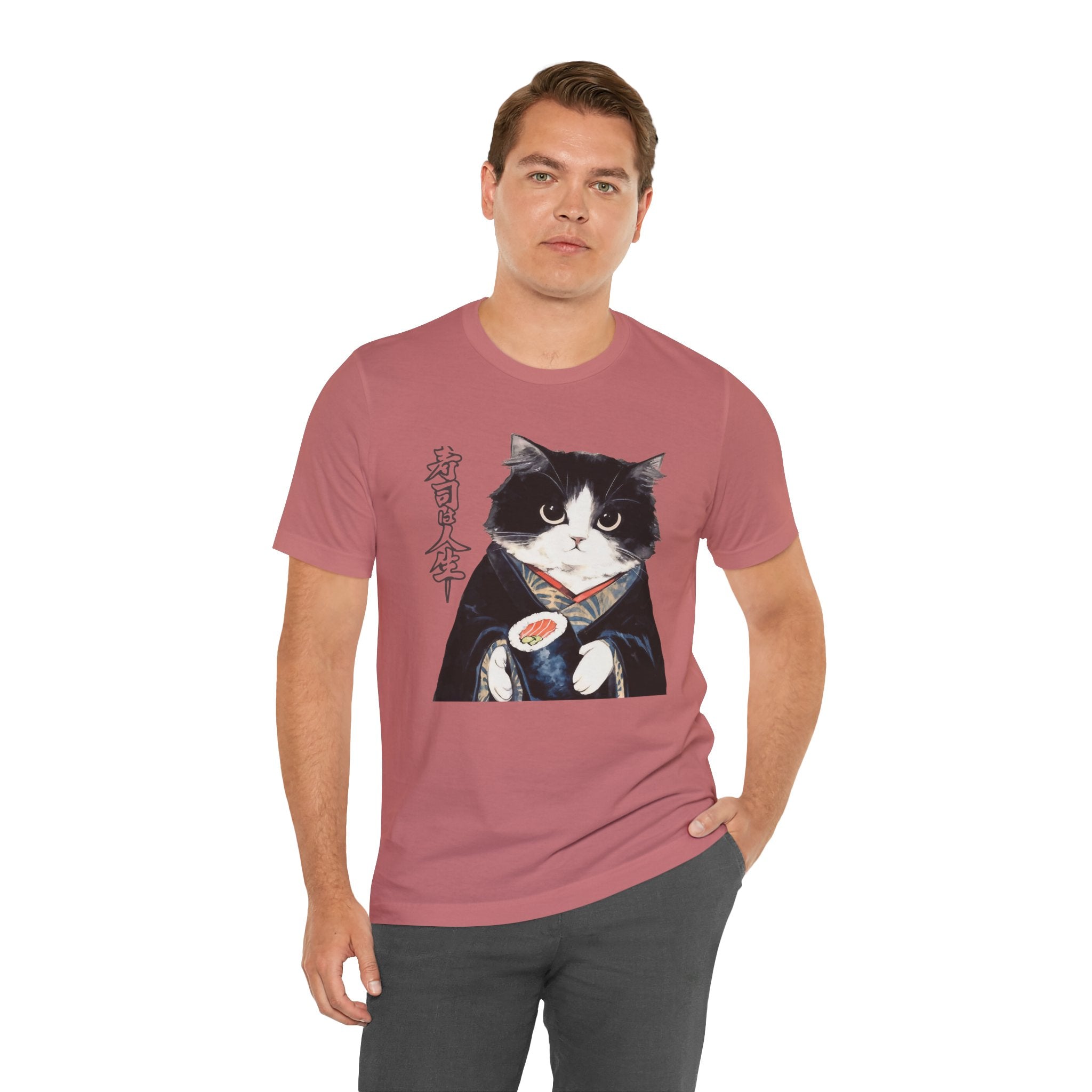 Japanese Neko Cat Tee | Cat in Kimono Shirt