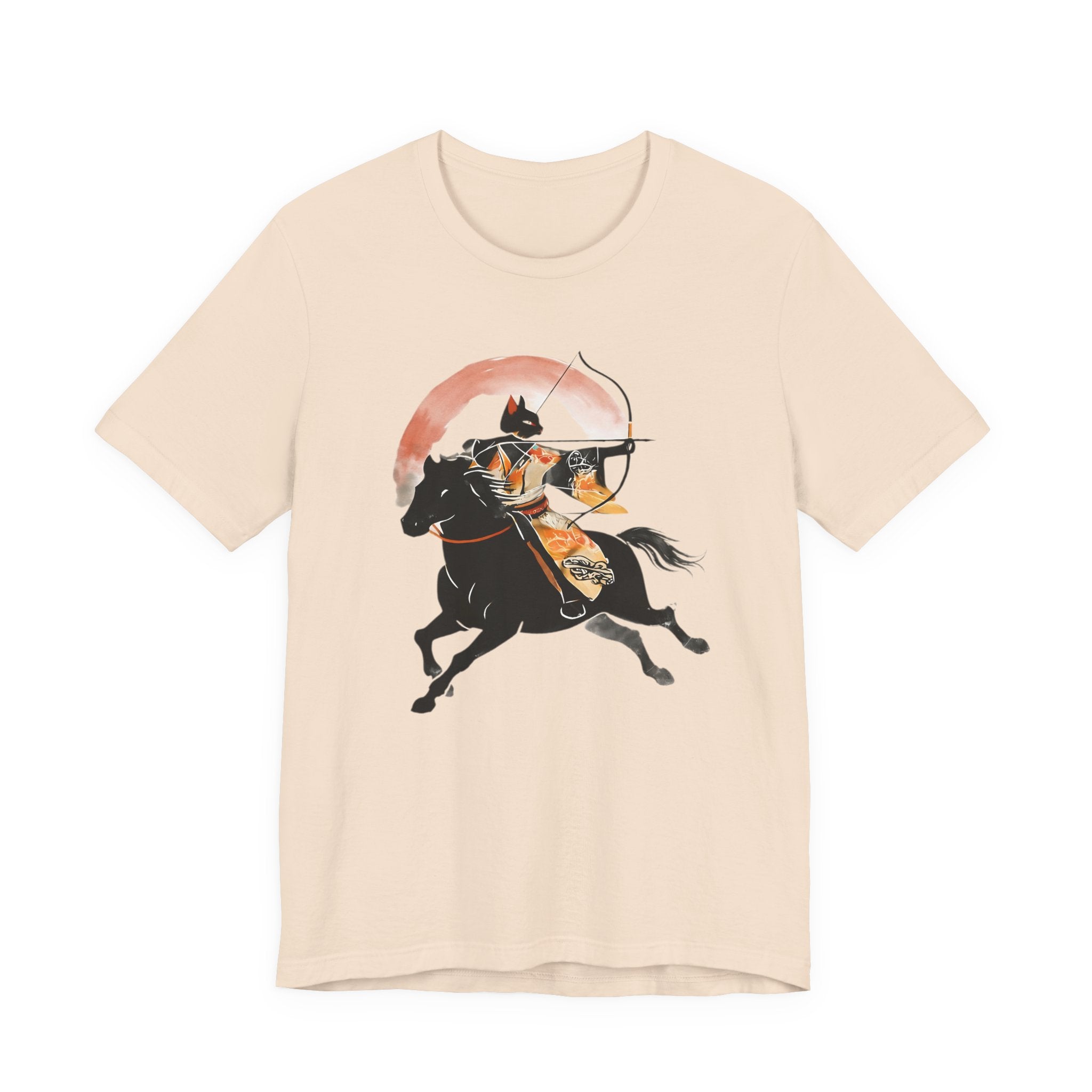 Year of the Horse Archer Cat T-Shirt | Japanese Zodiac Ukiyo-e Kimono Neko