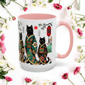 Black Cats Mug - 11-15oz Ceramic Coffee Cup for Cat Lovers