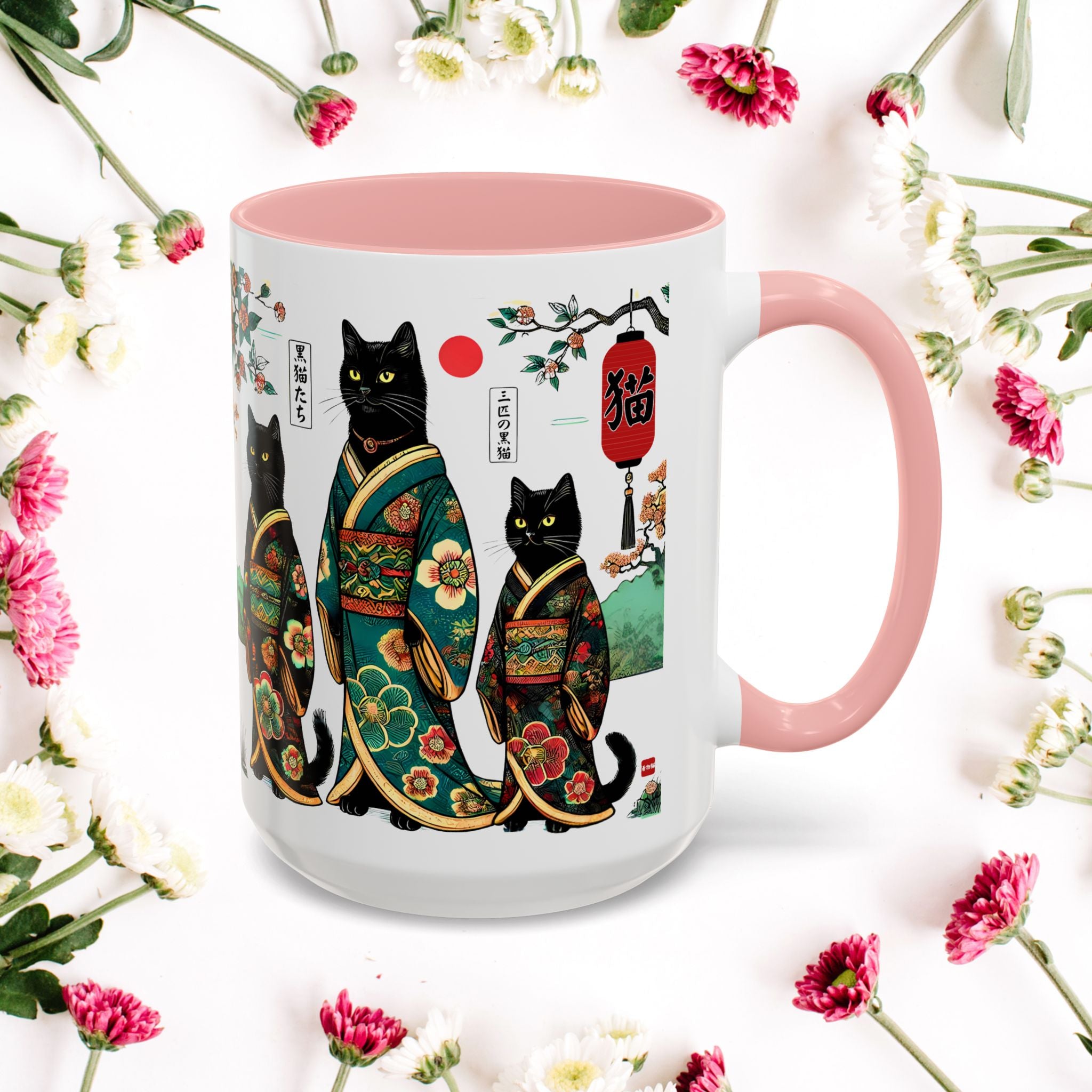 Black Cats Mug, 11-15oz