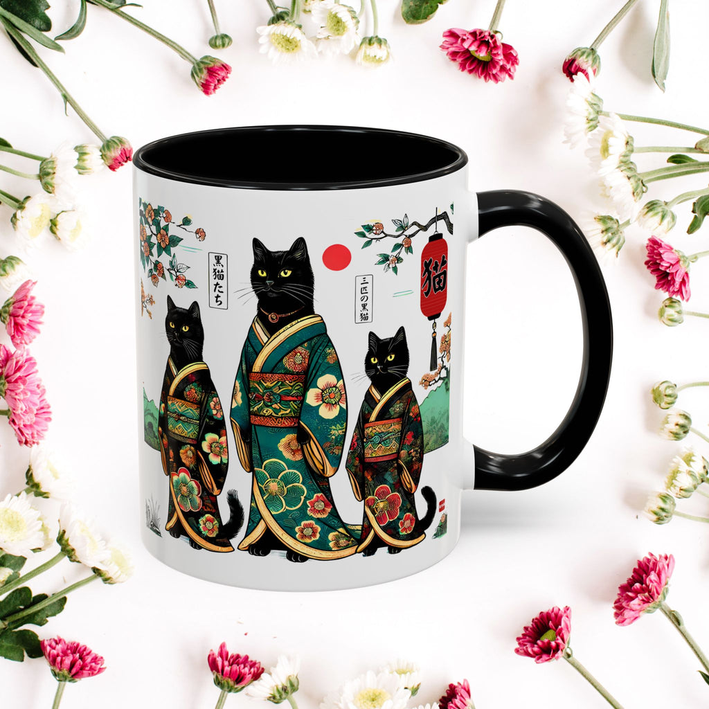 Black Cats Mug, 11-15oz