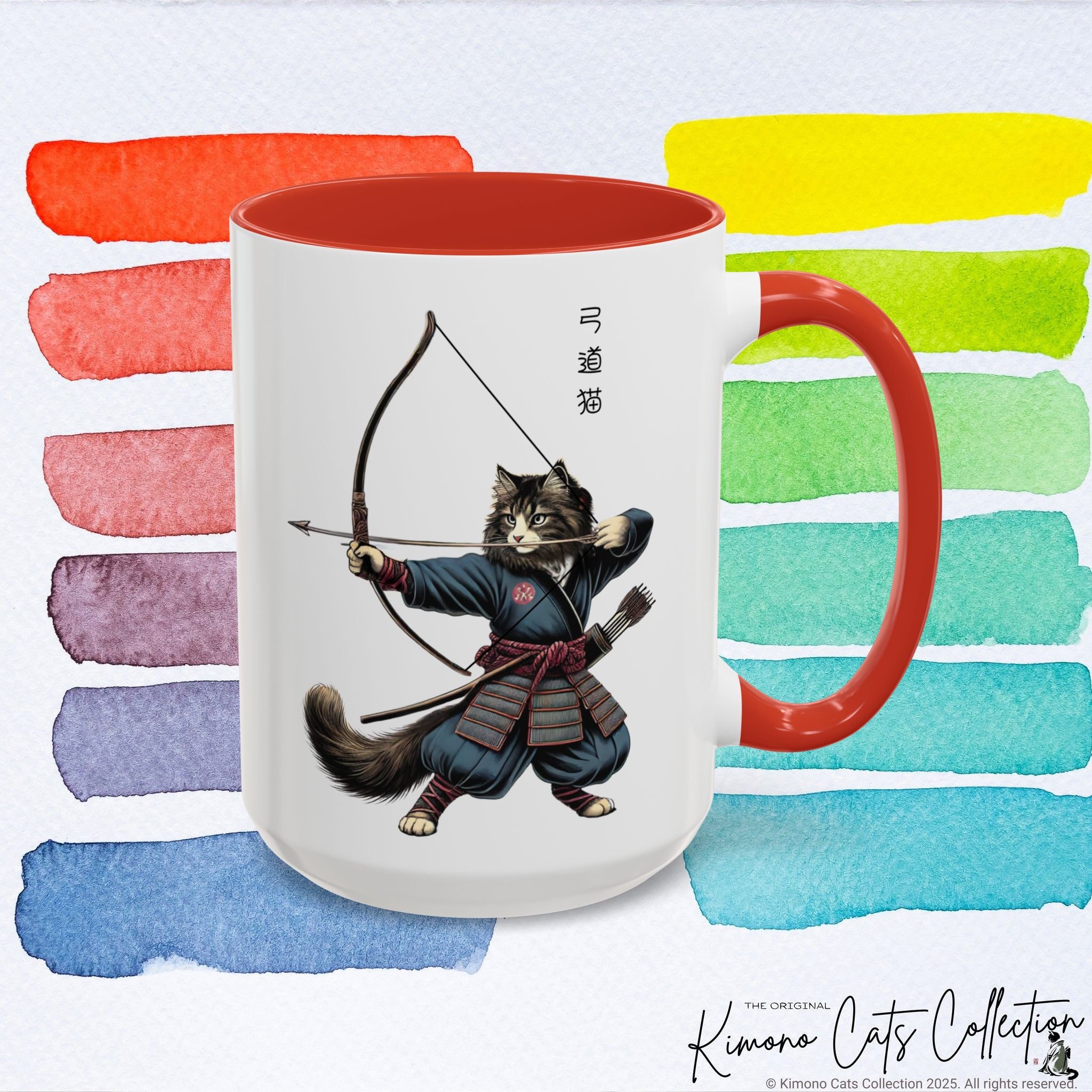 Kyudo Cat Mug