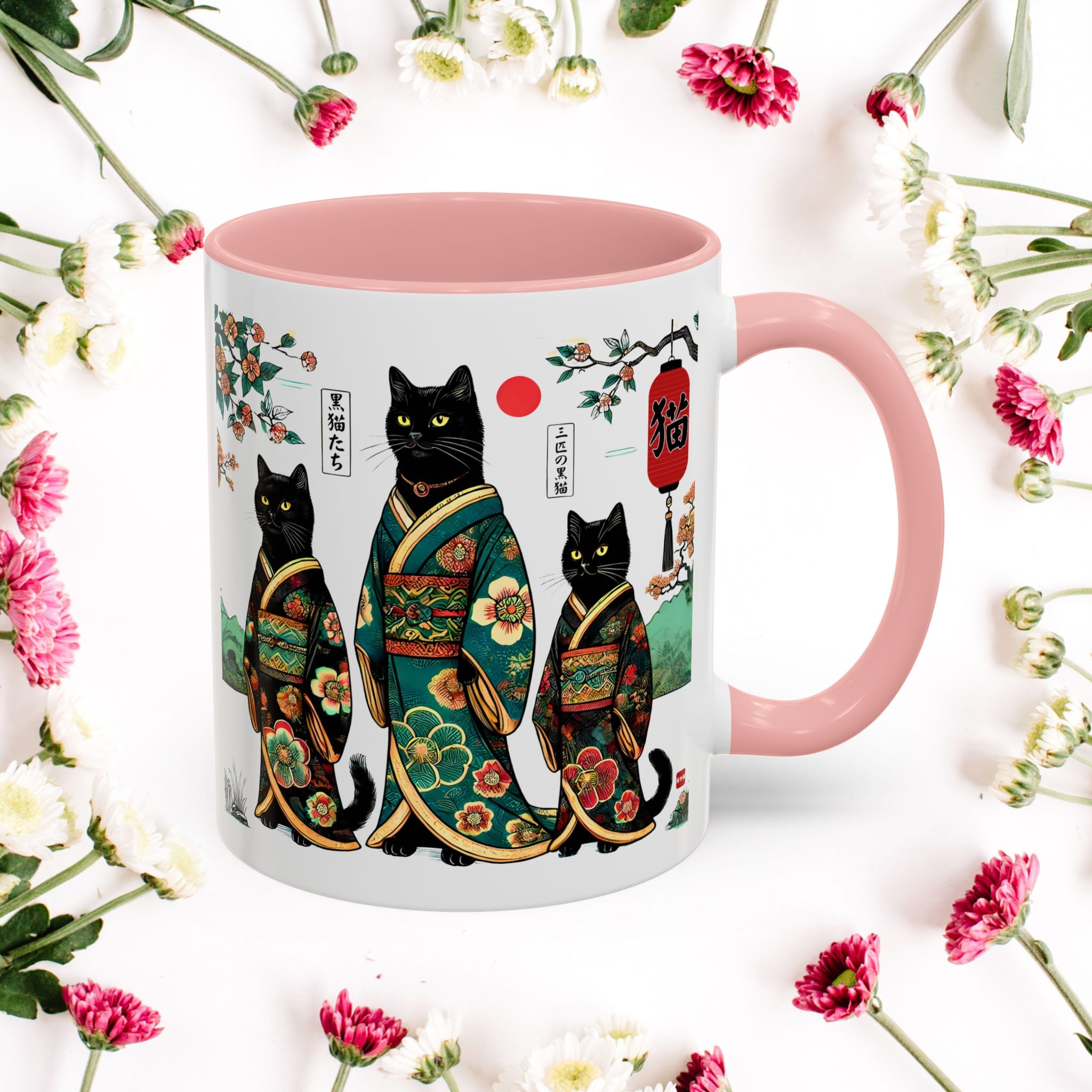 Black Cats Mug, 11-15oz