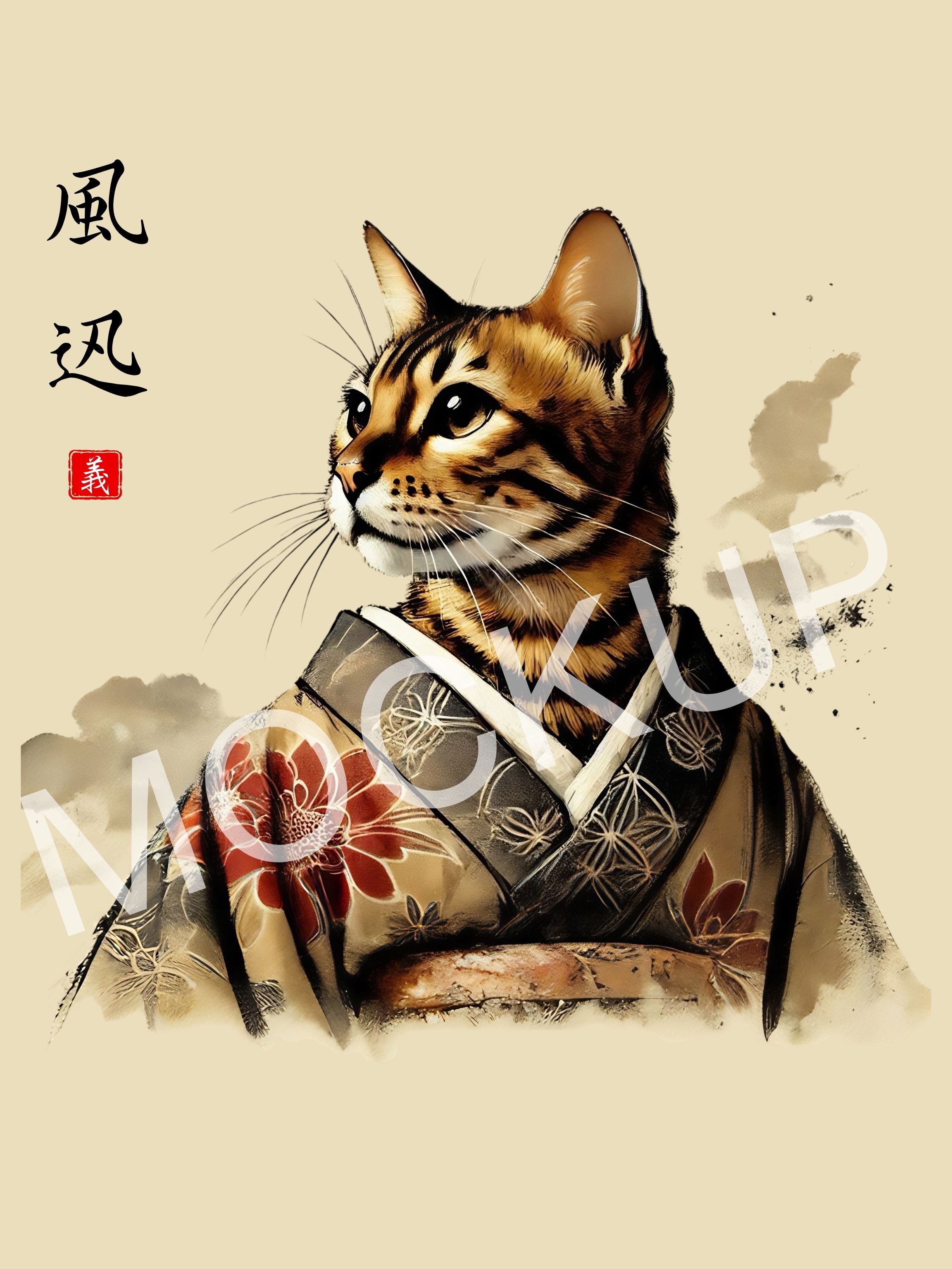 Fūjin - Swift Justice Cat Wall Art