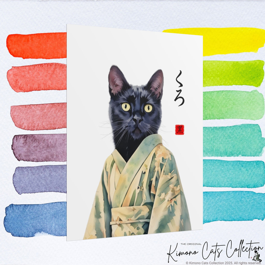 Custom Kimono Pet Portrait – Personalized Japanese-Style Pet Artwork