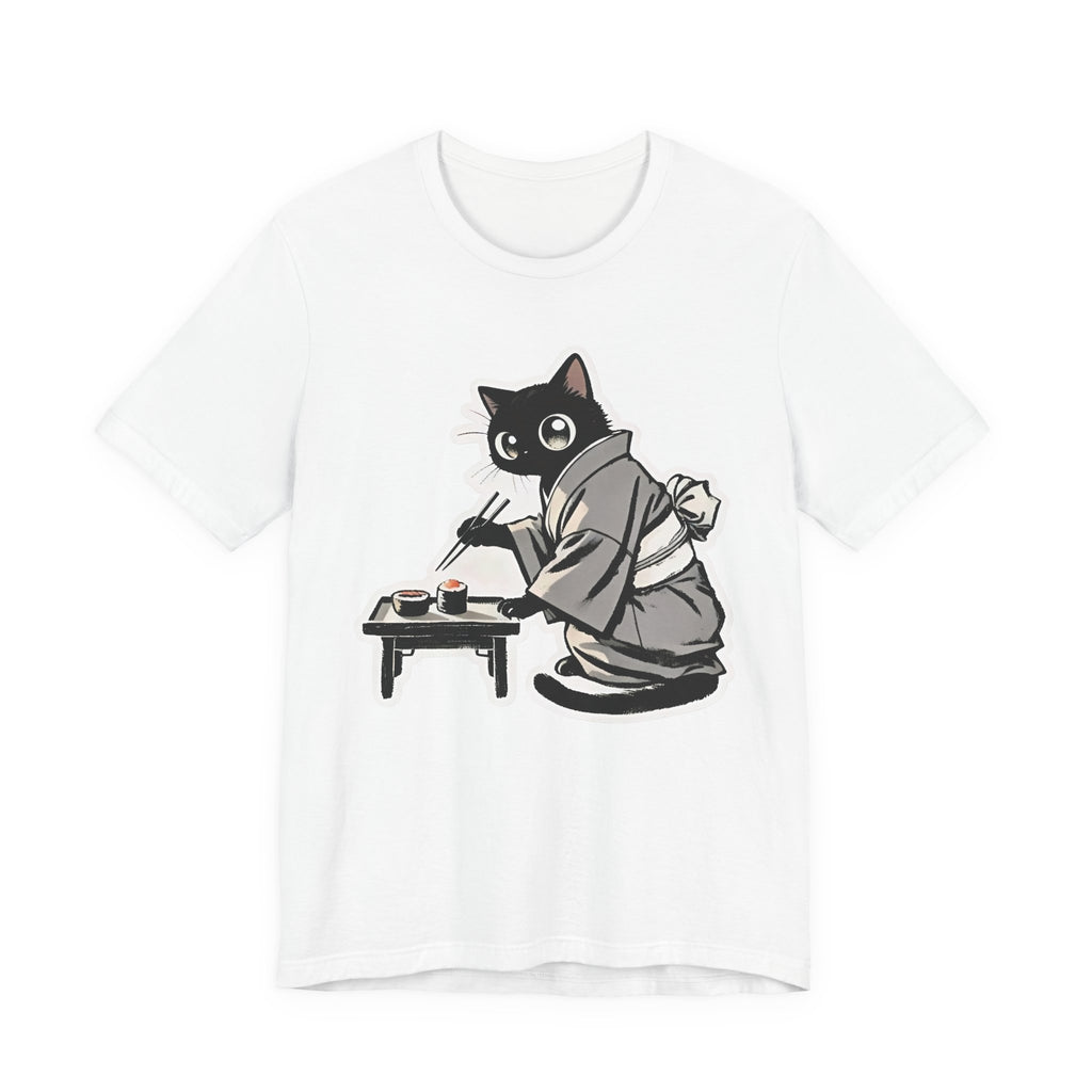 Sushi Cat T-Shirt | Adorable Japanese Cat in Kimono Design - Kimono Cats Collection