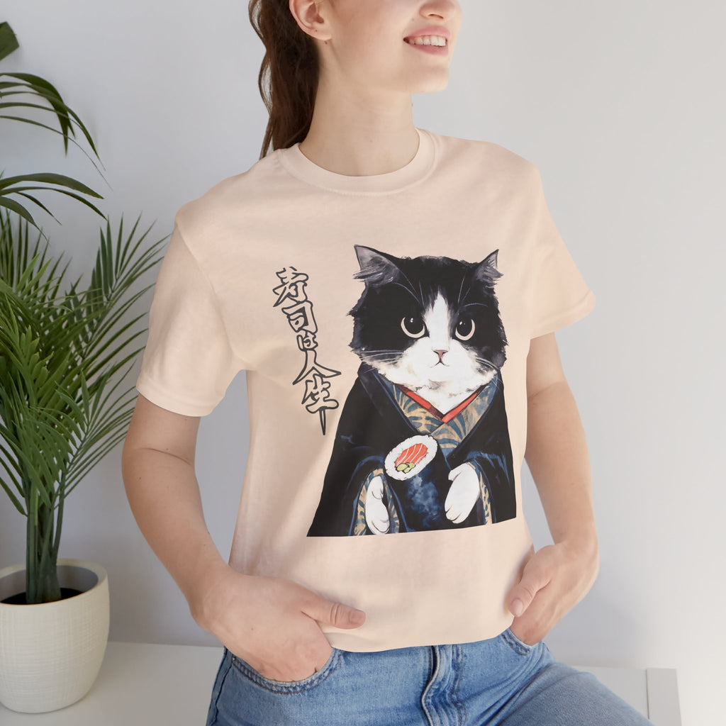 Japanese Neko Cat Tee | Cat in Kimono Shirt