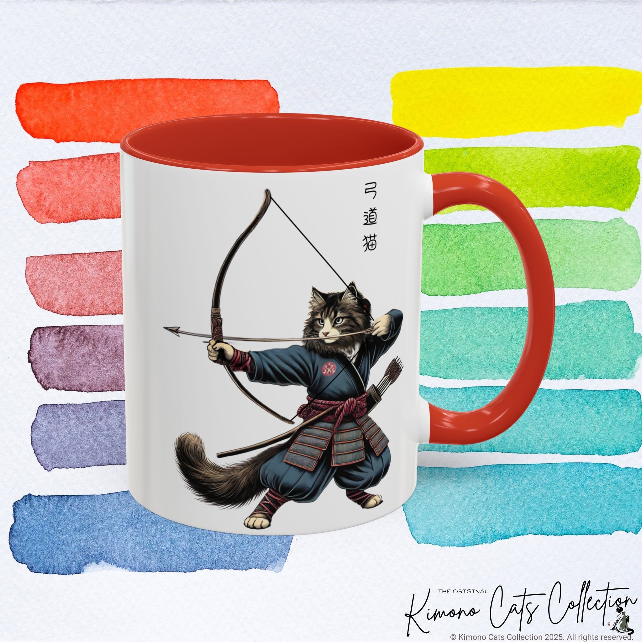 Kyudo Cat Mug