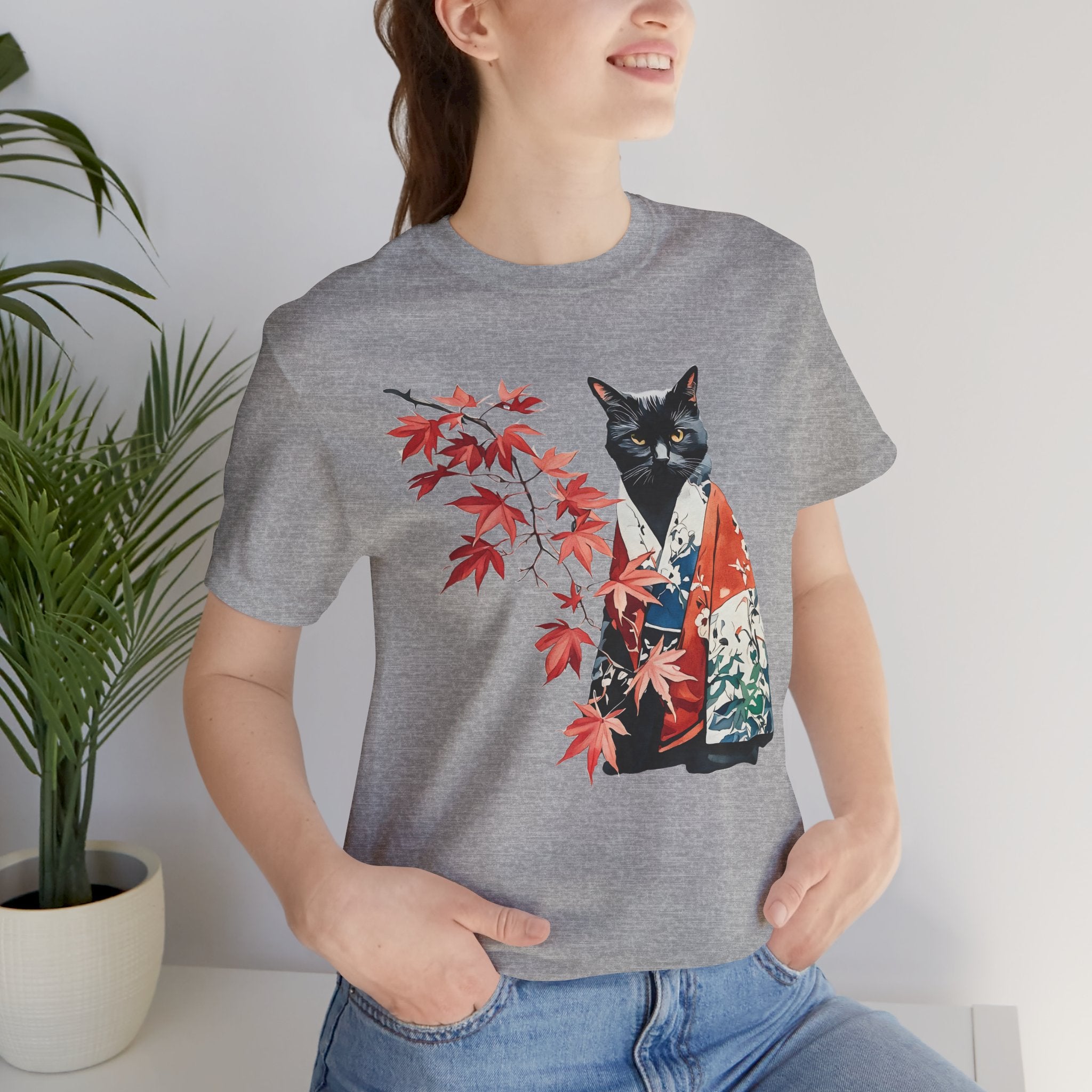 Kimono Cat Tee, Momoji Maple - Unisex