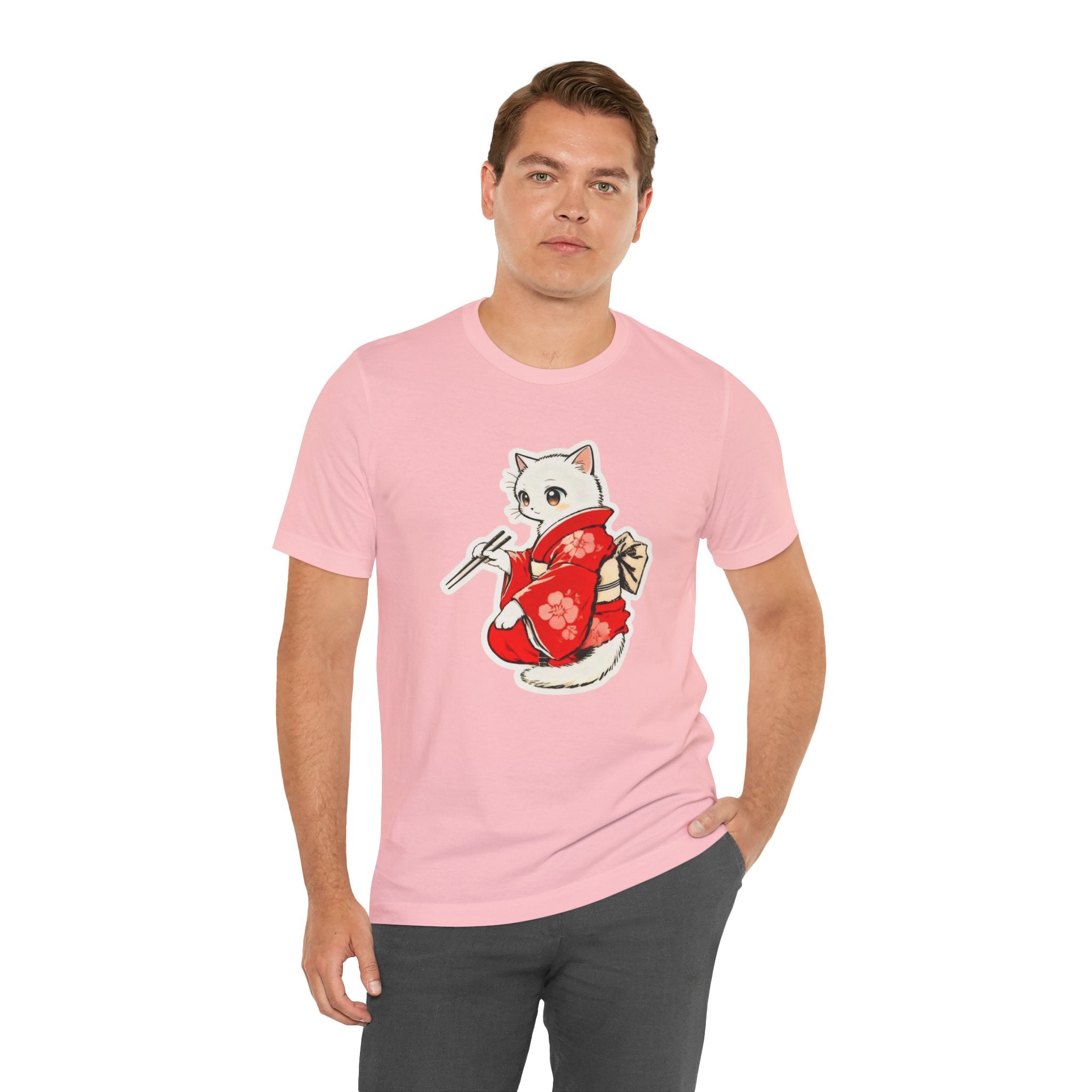 Sushi Kimono Cat Shirt - Cute Japanese Tee