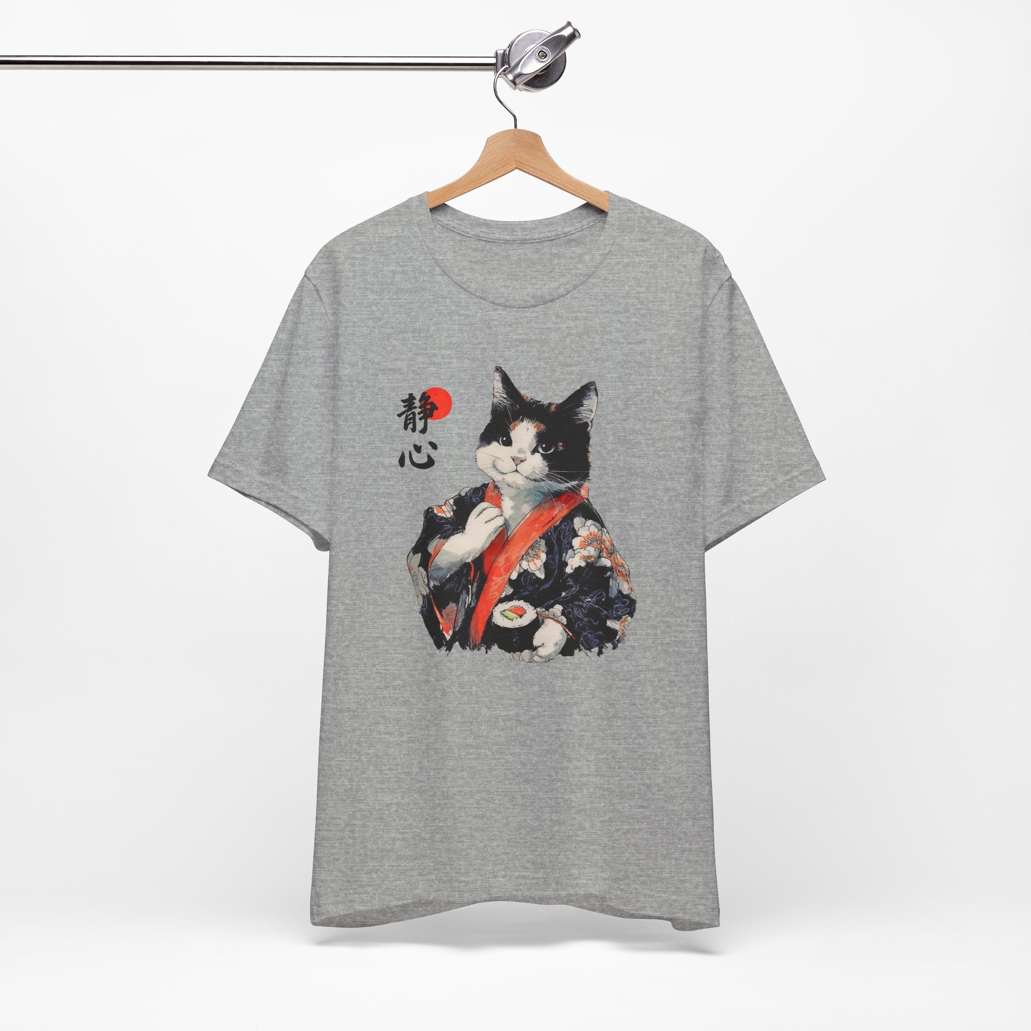 Sushi Cat T-Shirt | Japanese Kimono Neko