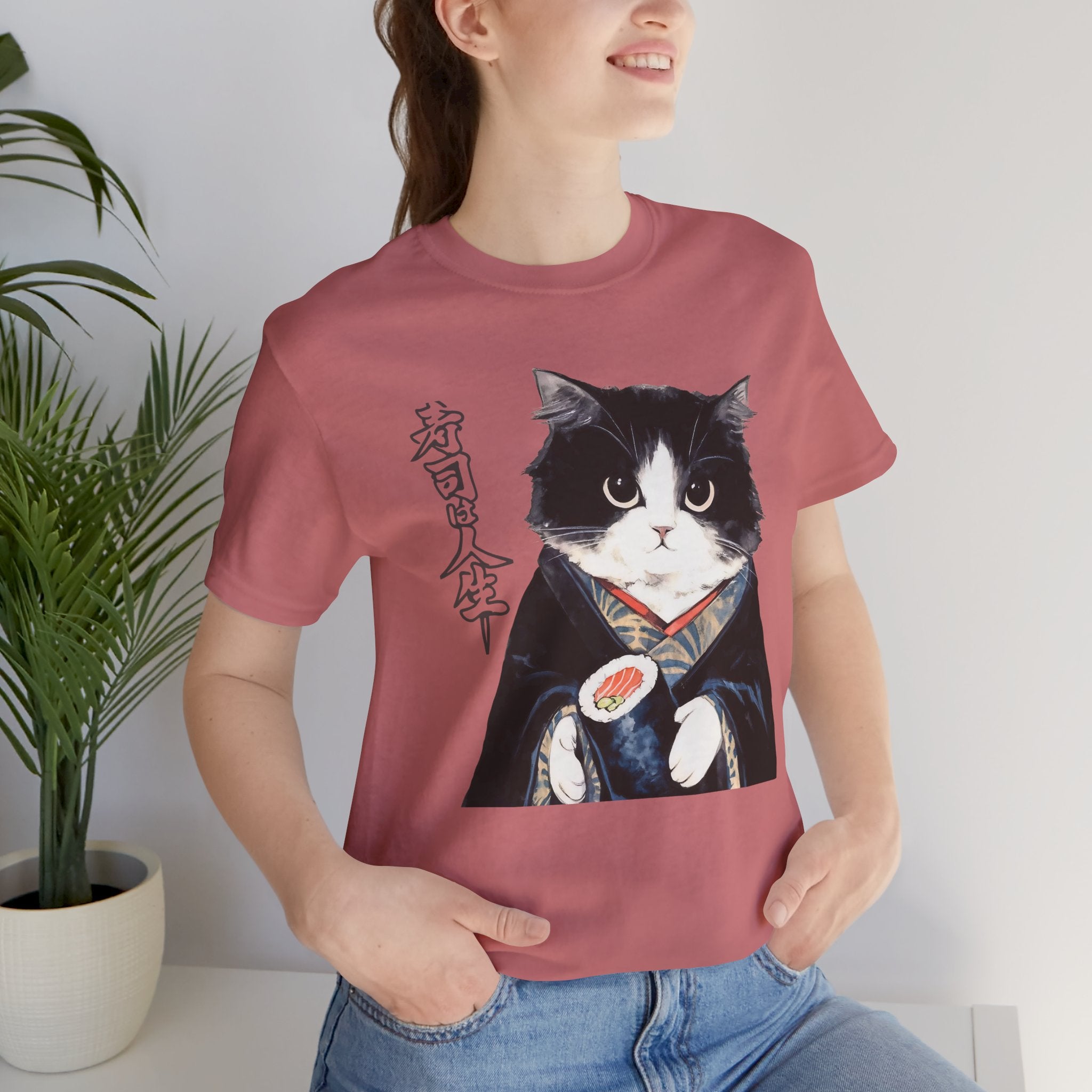 Japanese Neko Cat Tee | Cat in Kimono Shirt