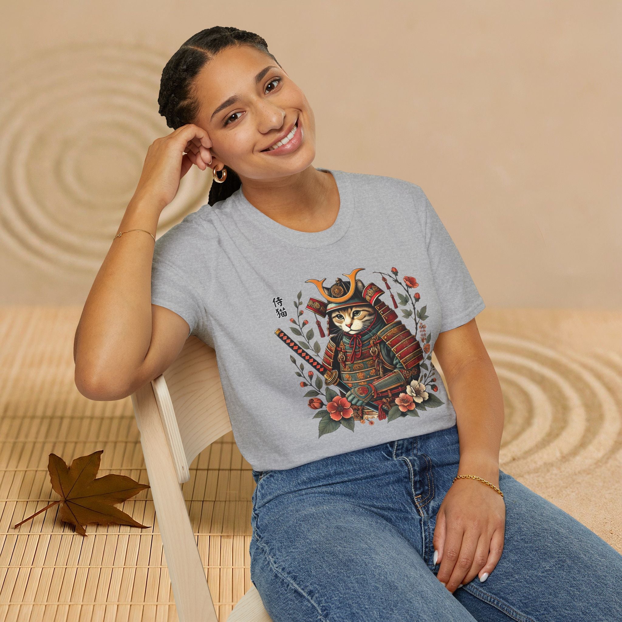 Samurai Cat T-Shirt, Unisex