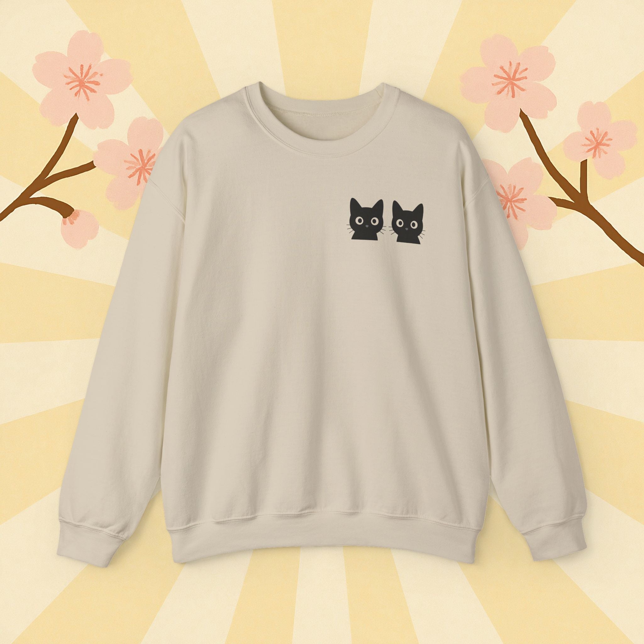 Black Cats Unisex Sweatshirt - Cat Lover Sweater