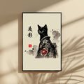 Yorukage - Night Shadow Cat Wall Art
