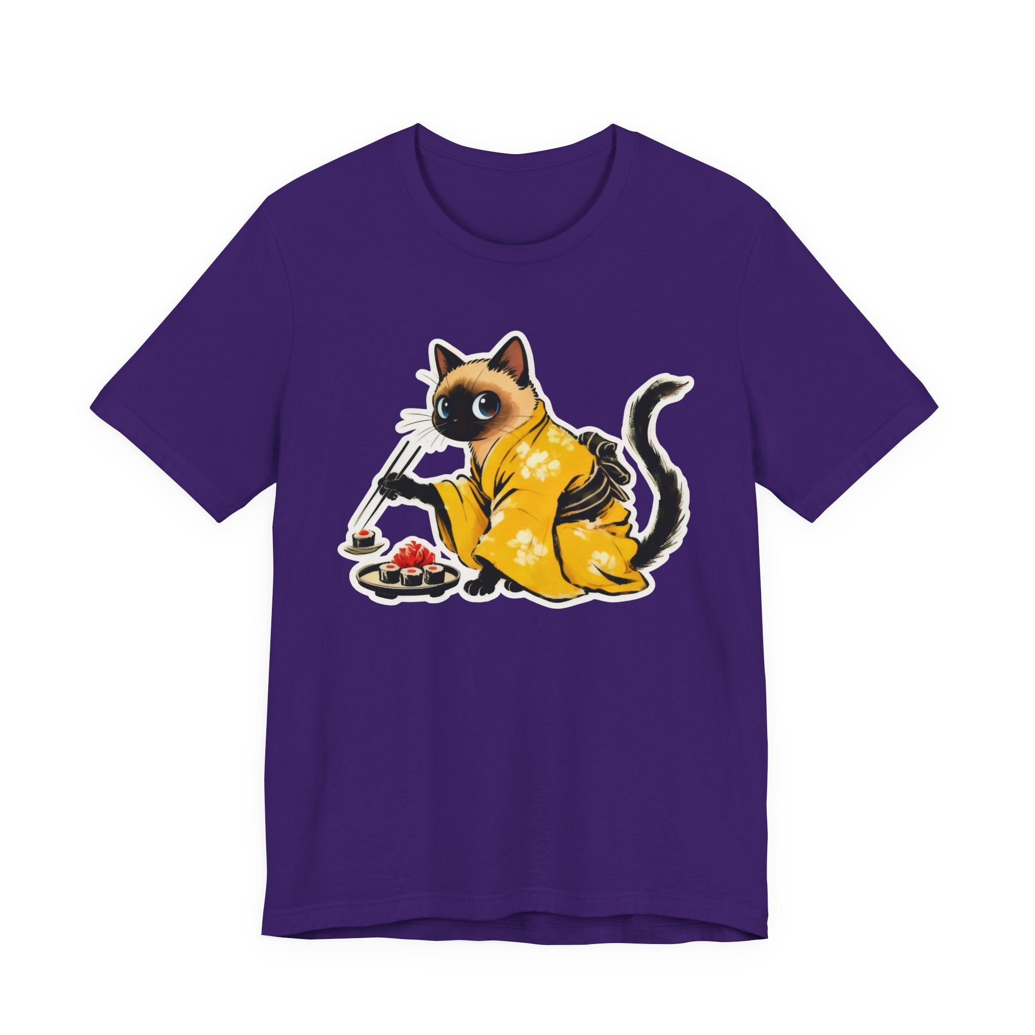 Kawaii Sushi Cat Tee - Japanese Cat Shirt