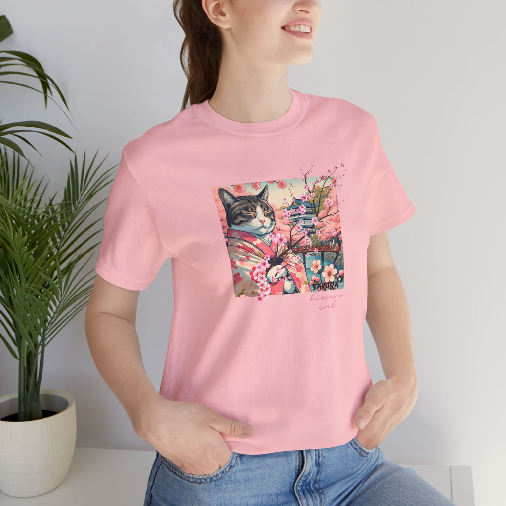 Sakura Kimono Cat Tee - Unisex