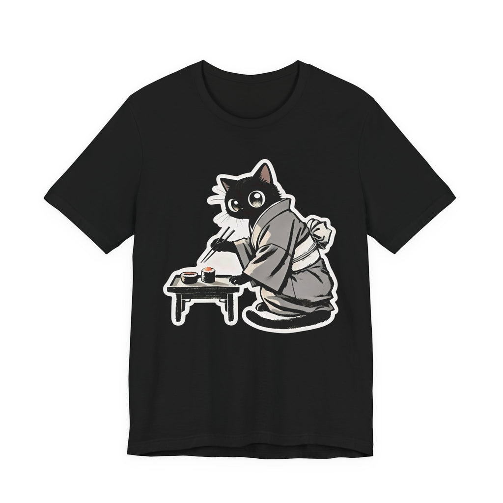 Sushi Cat T-Shirt | Adorable Japanese Cat in Kimono Design - Kimono Cats Collection