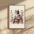 采光 (Sākō) – Light of Gathering Cat Wall Art