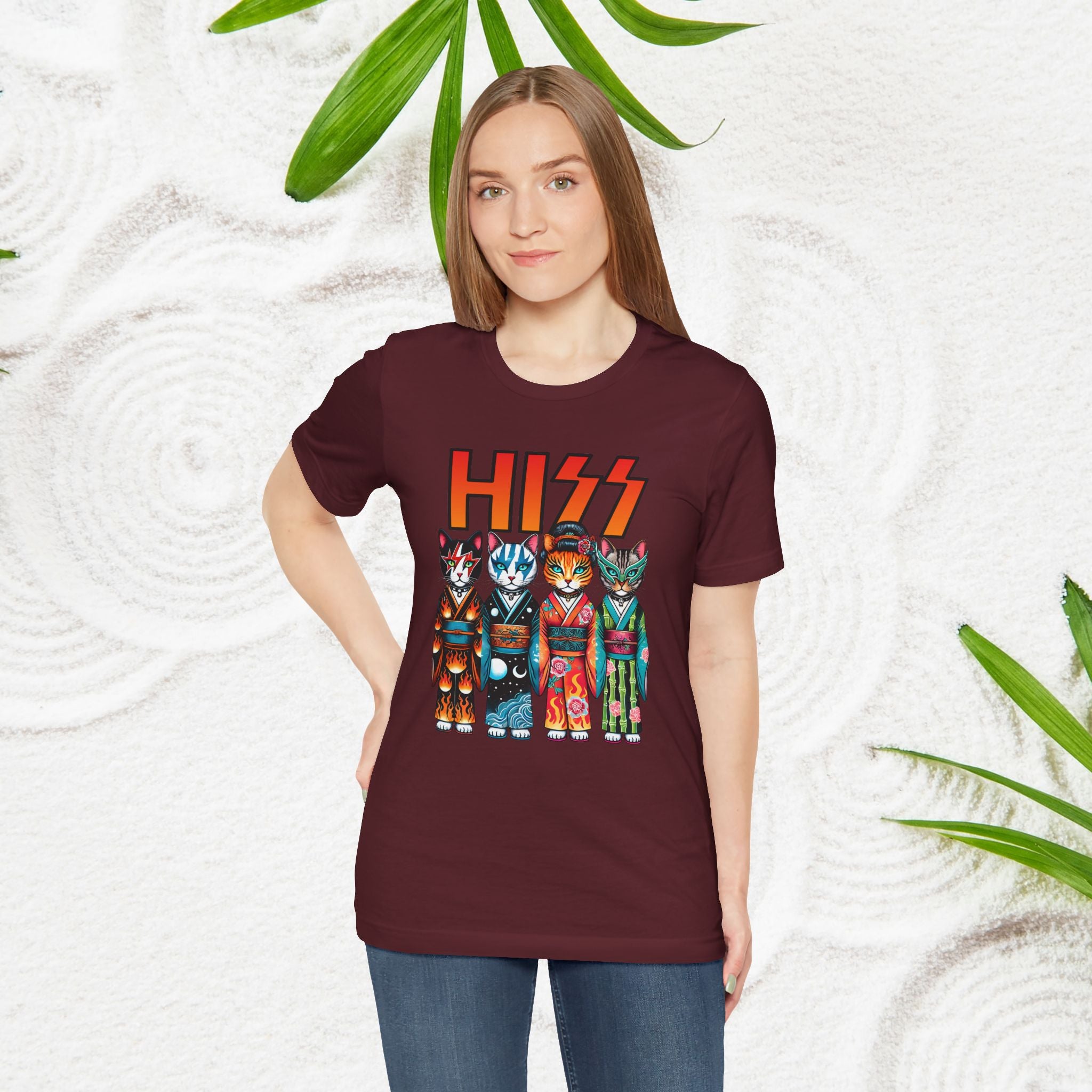 HISS Lustige Kimono-Katzen - Unisex T-Shirt