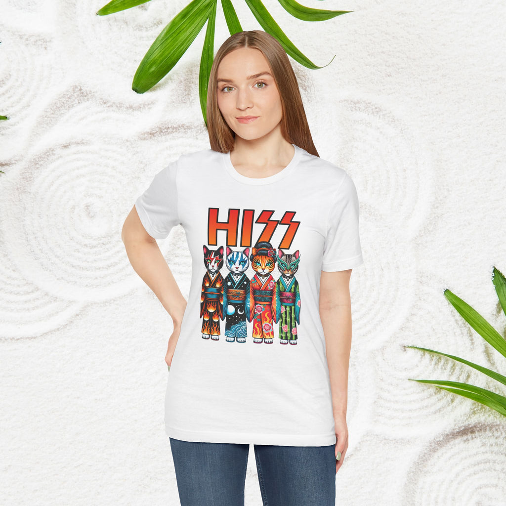 HISS Lustige Kimono-Katzen - Unisex T-Shirt