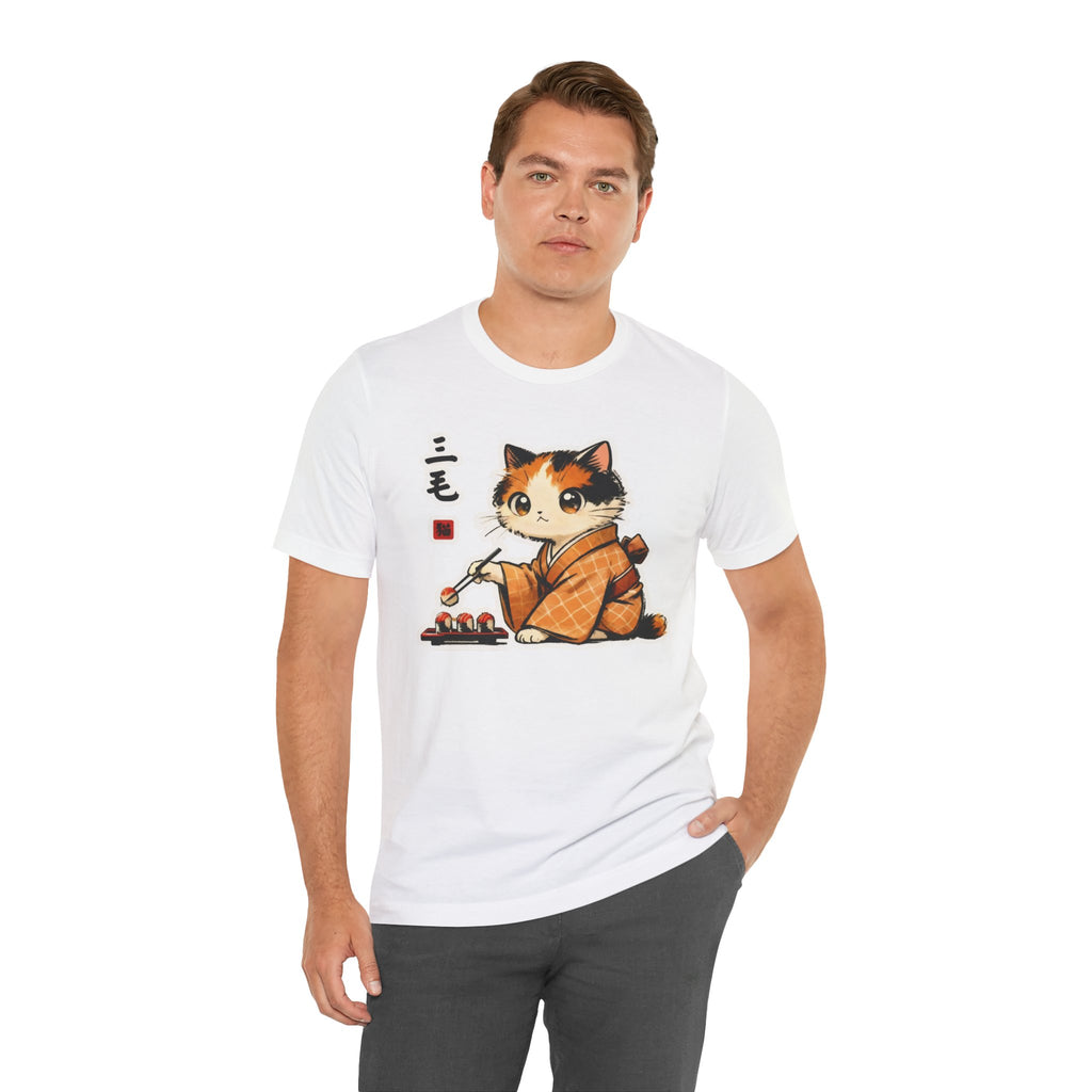 Sushi Kimono Cat Shirt - Cute Japanese Cat T-Shirt