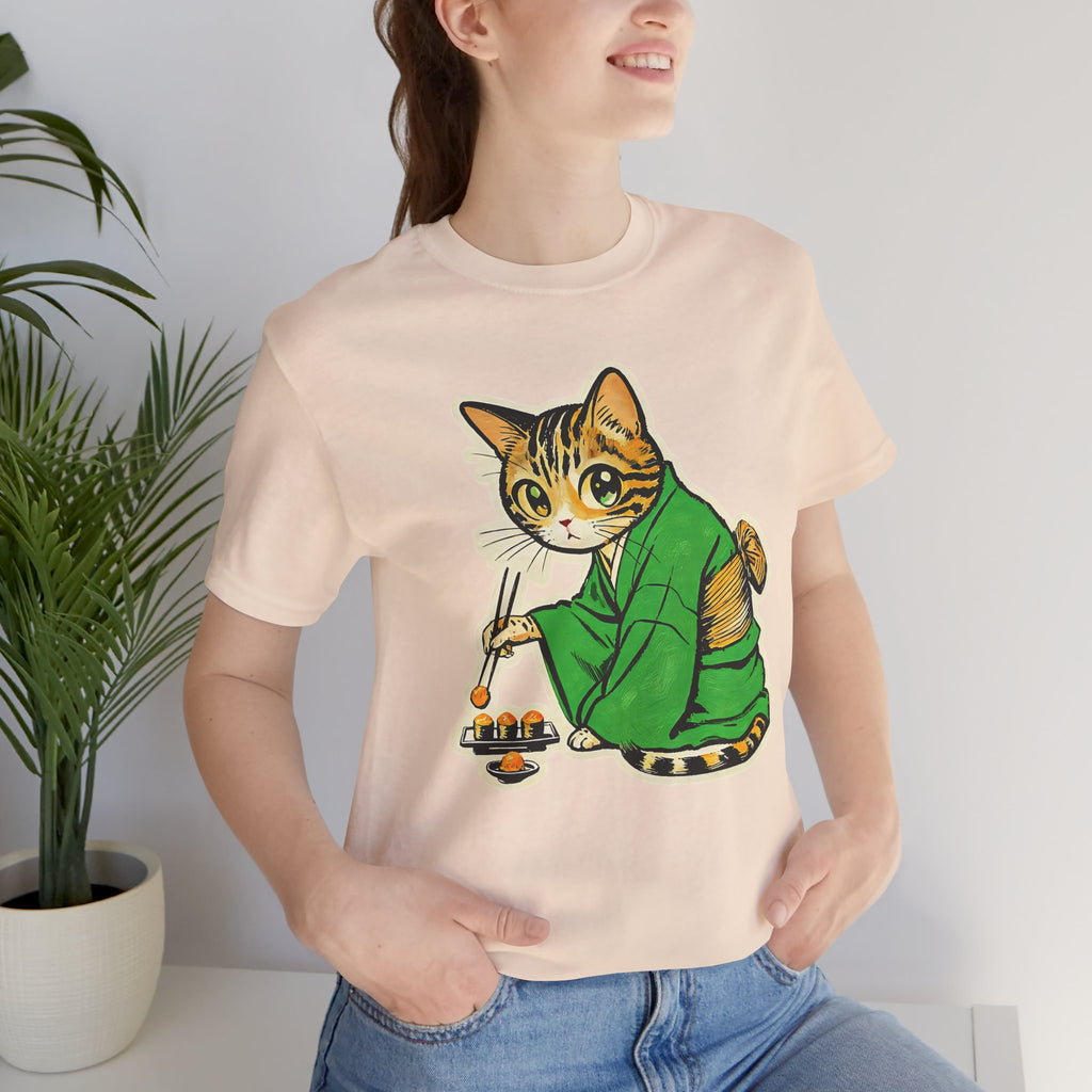 Kawaii Bengal Kimono Cat Shirt  Sushi Cat Tee