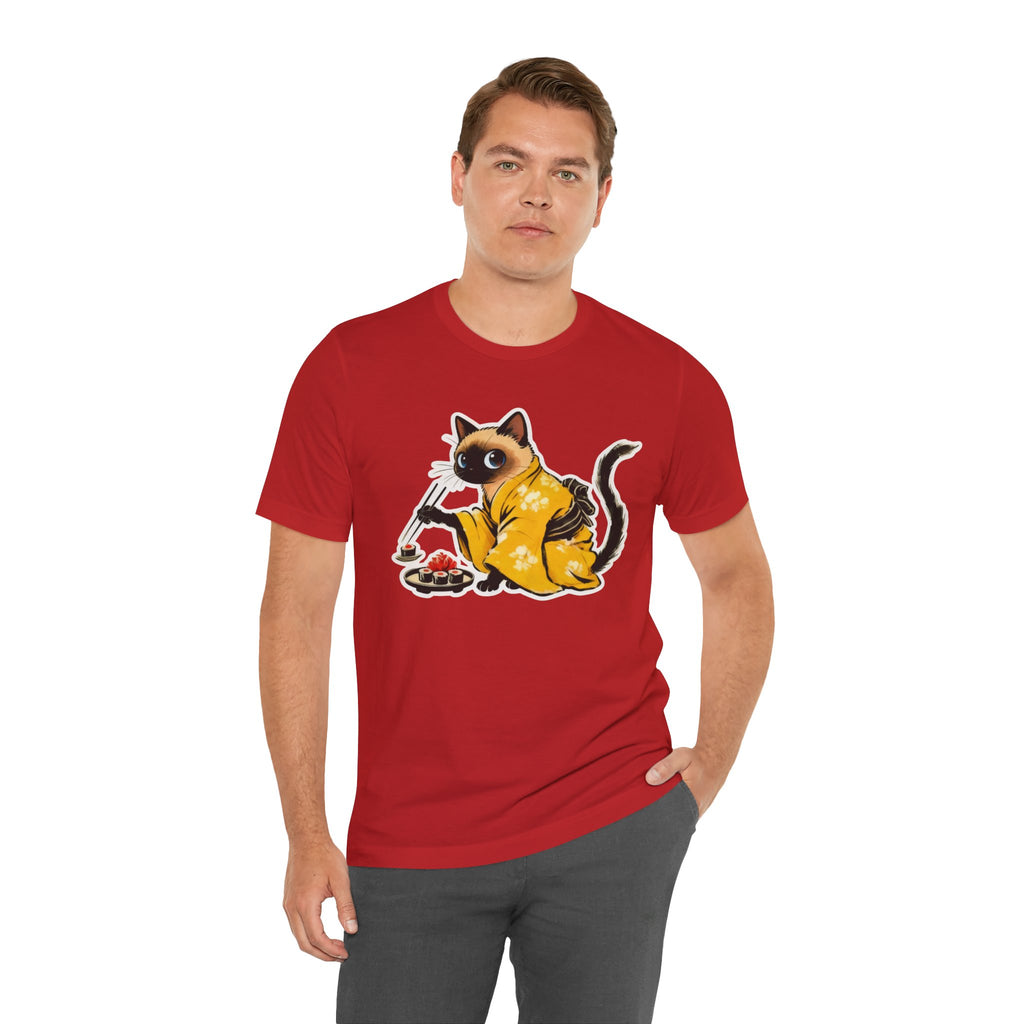 Kawaii Sushi Cat Tee - Japanese Cat Shirt