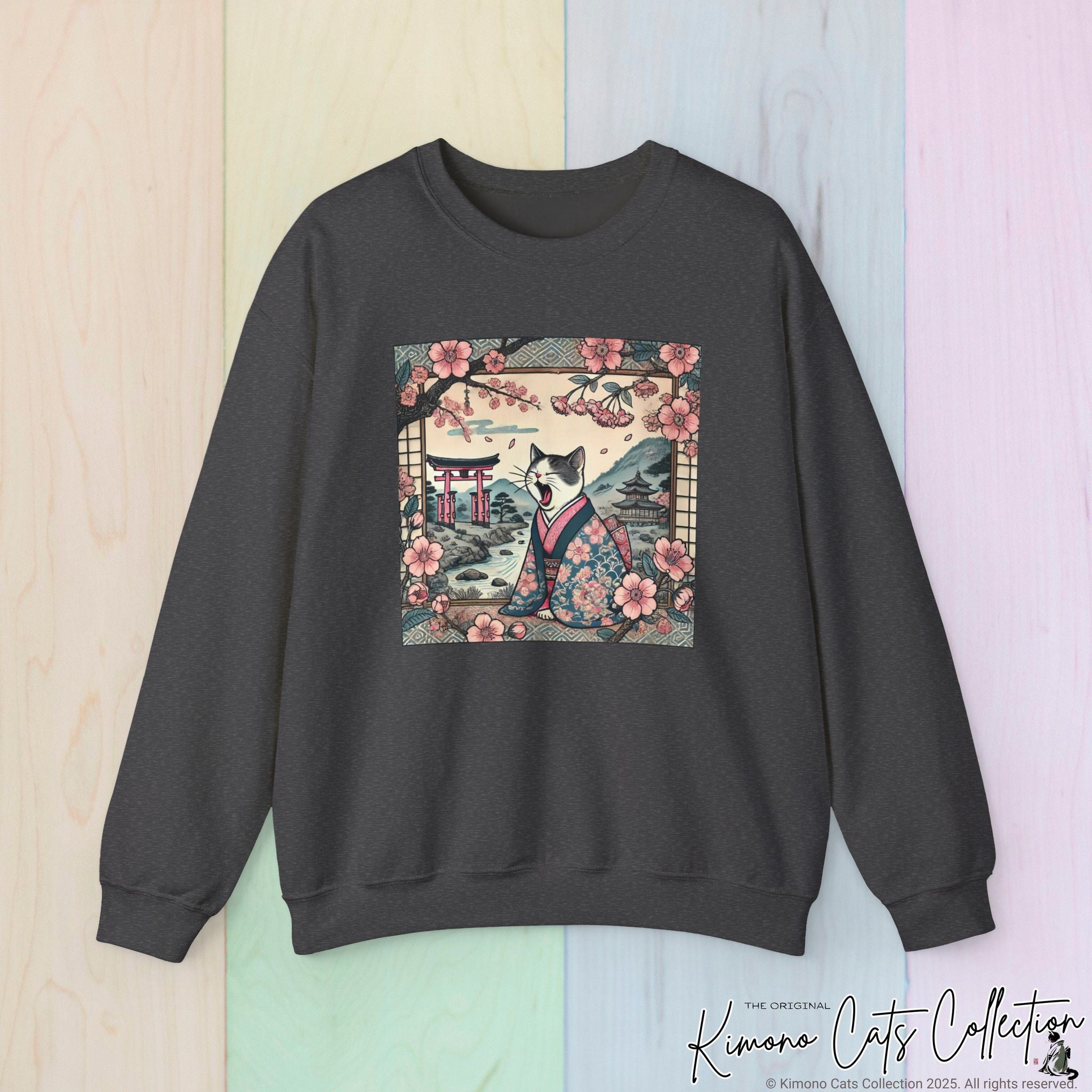 Cute Geisha Cat Sweatshirt