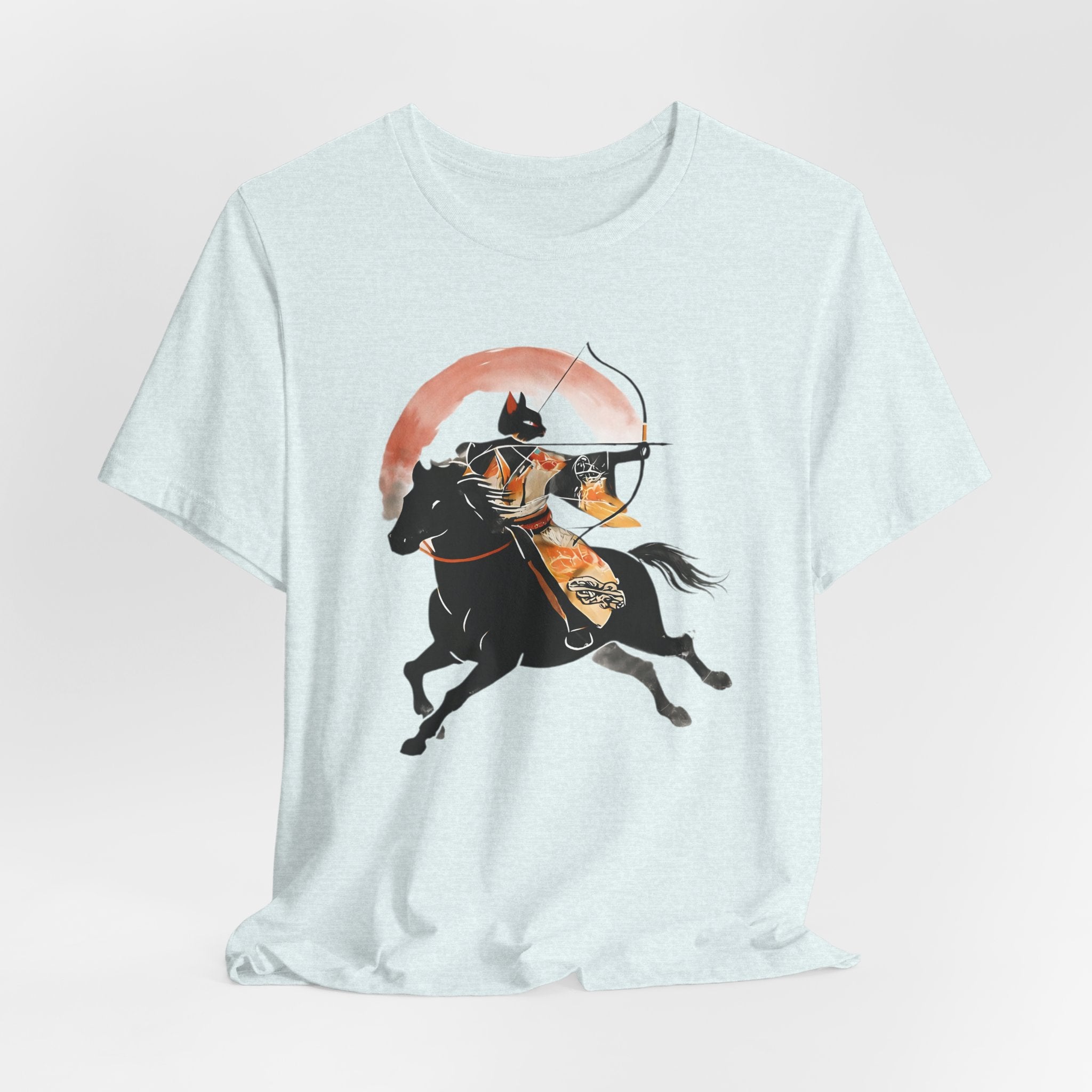 Year of the Horse Archer Cat T-Shirt | Japanese Zodiac Ukiyo-e Kimono Neko