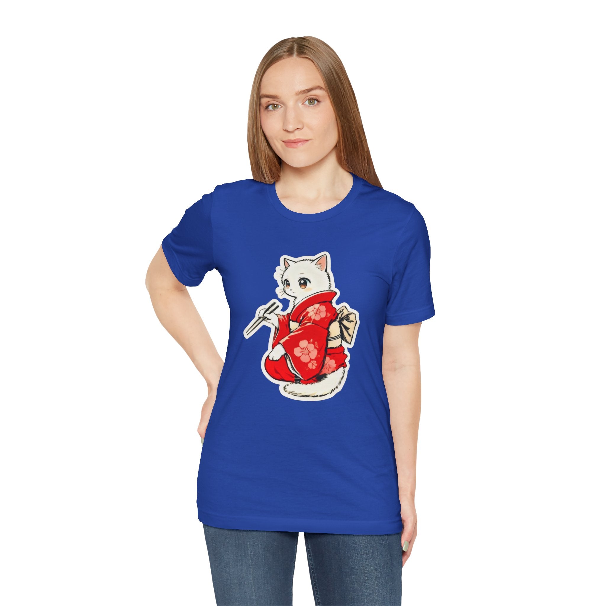 Sushi Kimono Cat Shirt - Cute Japanese Tee