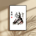 慧斑 (Keihan) – Wisdom Stripes Cat Wall Art