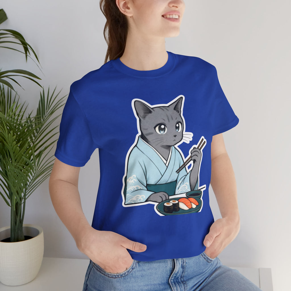 Sushi Kimono Cat Shirt - Japanese Dinner Date Cat Tee