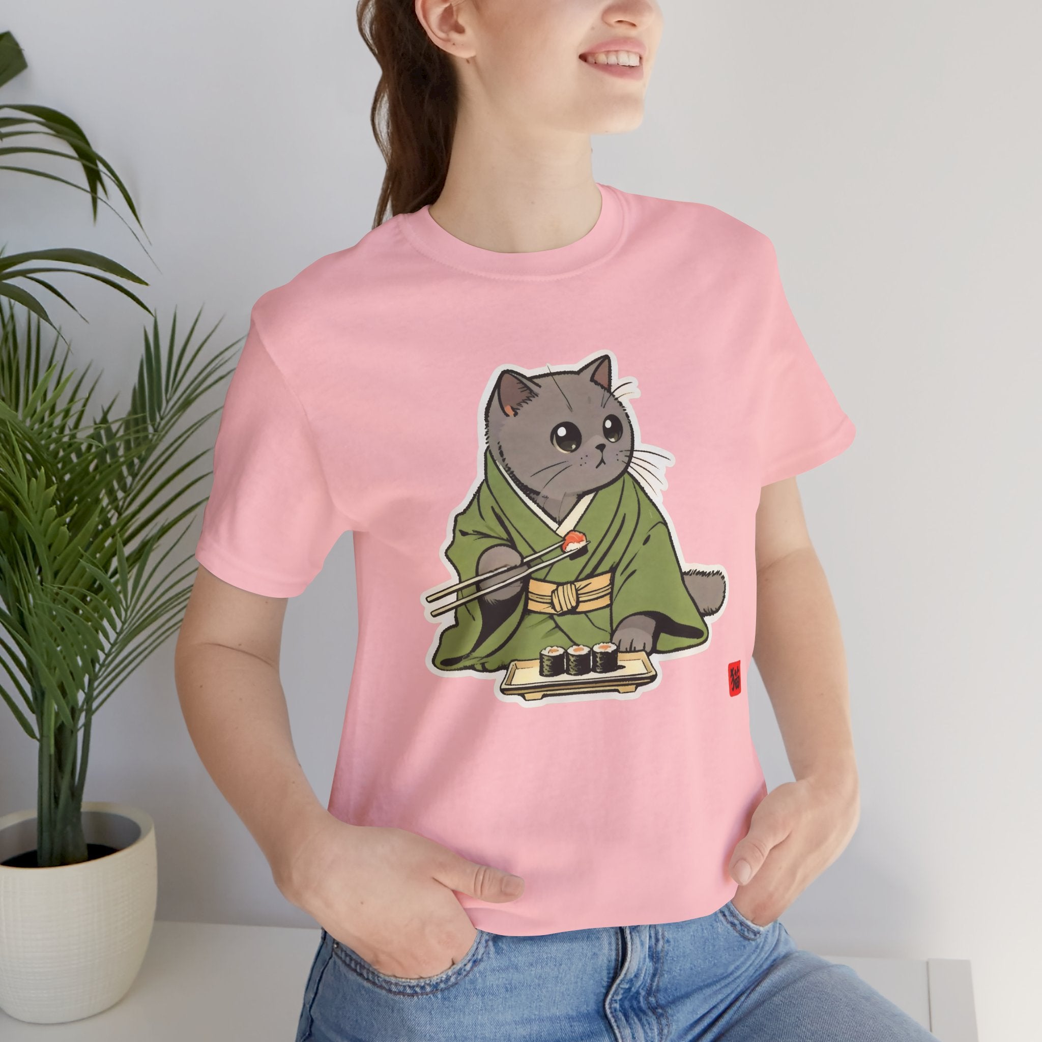 Sushi Cat Shirt - Adorable Japanese Cat Tee for British Shorthair Lovers - Kimono Cats Collection