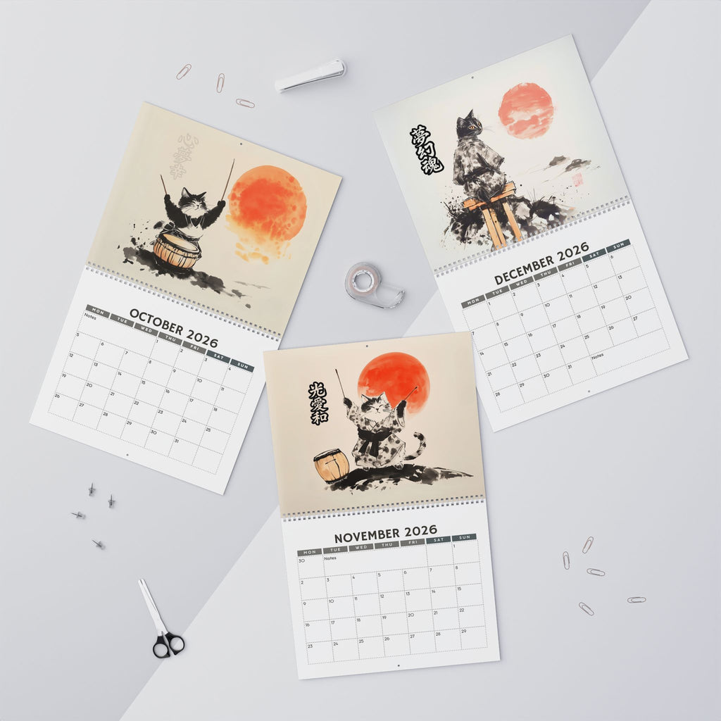 Sunset Cats Wall Calendar - The Rhythm of Stillness 2026